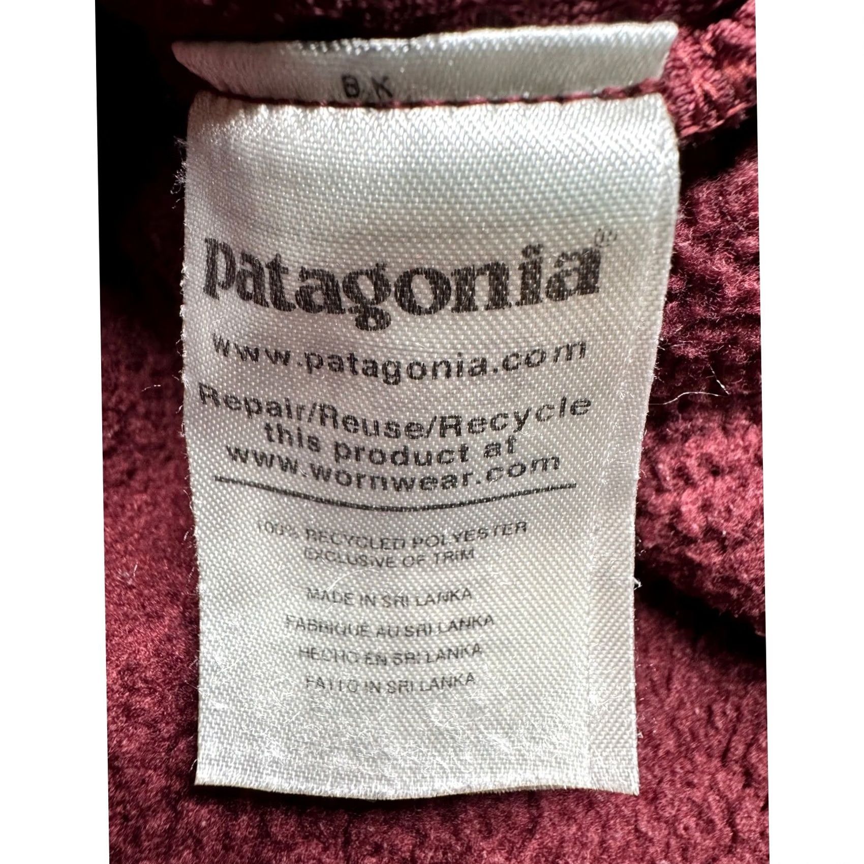 Patagonia Patagonia Retro Pile Fleece Pullover Burgundy Chicory Red L Women Size L / US 10 / IT 46 - 5 Thumbnail