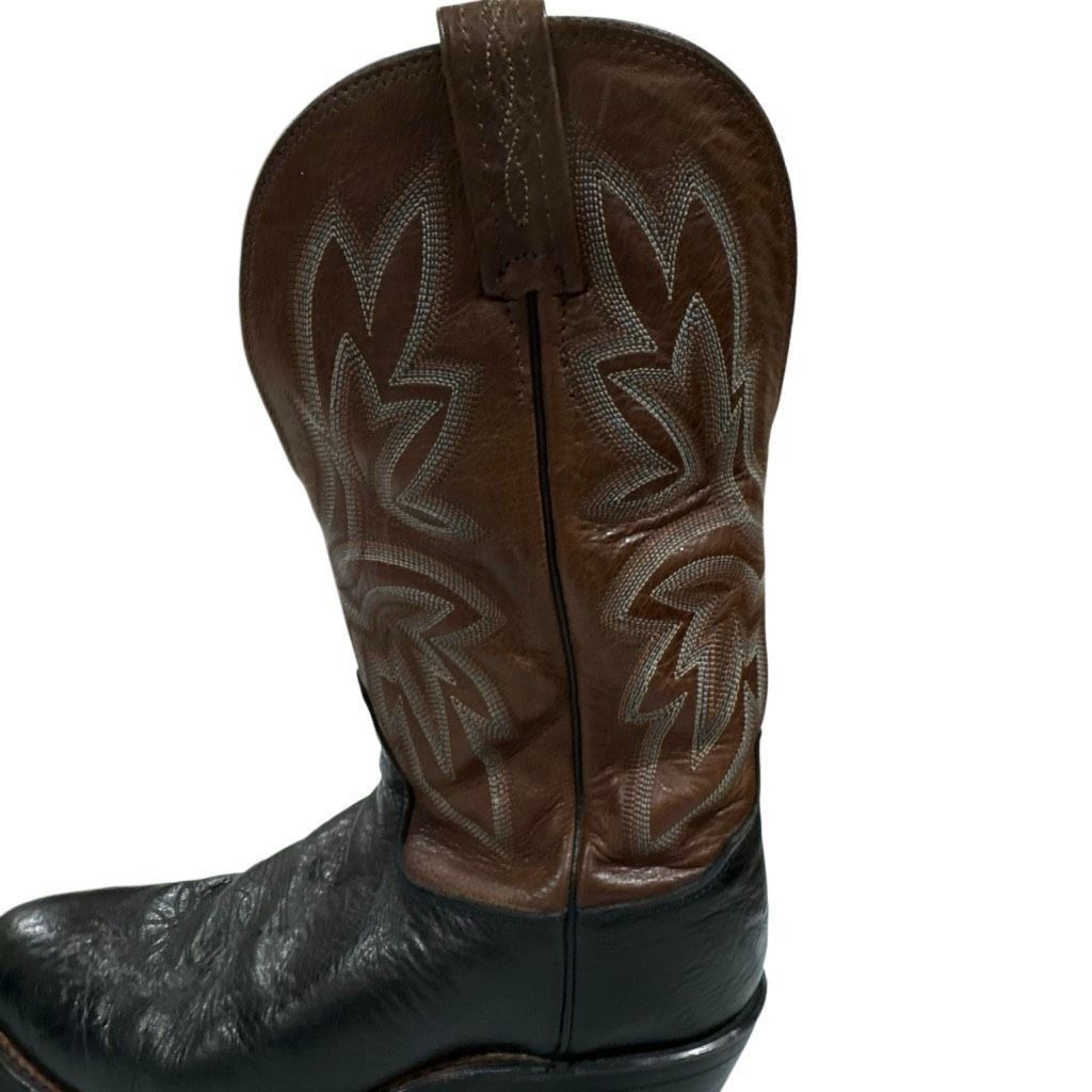 Tony Lama Tony Lama Fernando 12" Western Cowboy Boots Black Brown Leat Size US 10 / EU 43 - 6 Thumbnail