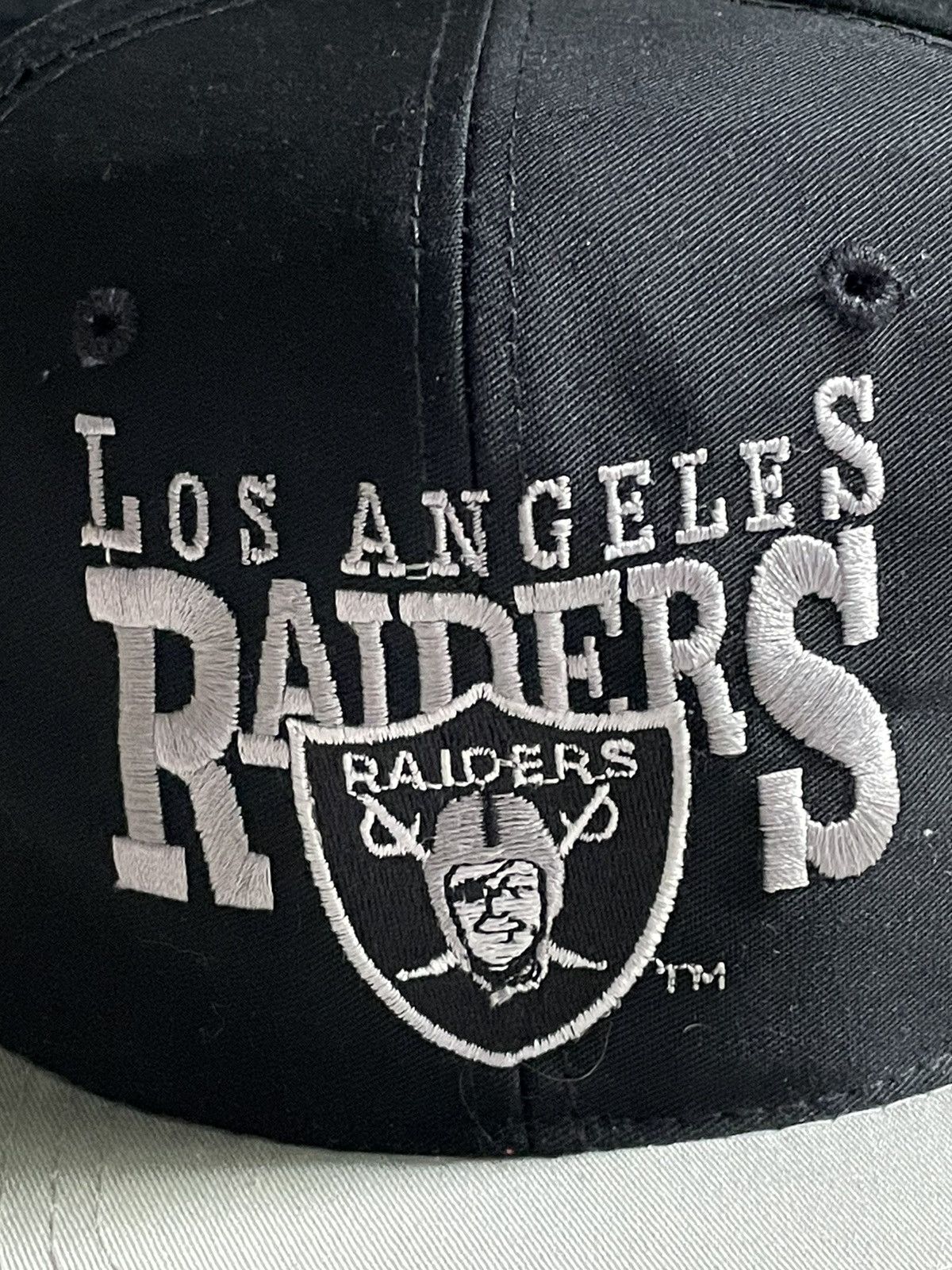 💥RARE💥Vintage 90's Oakland Raiders Signature Hat Cap Black