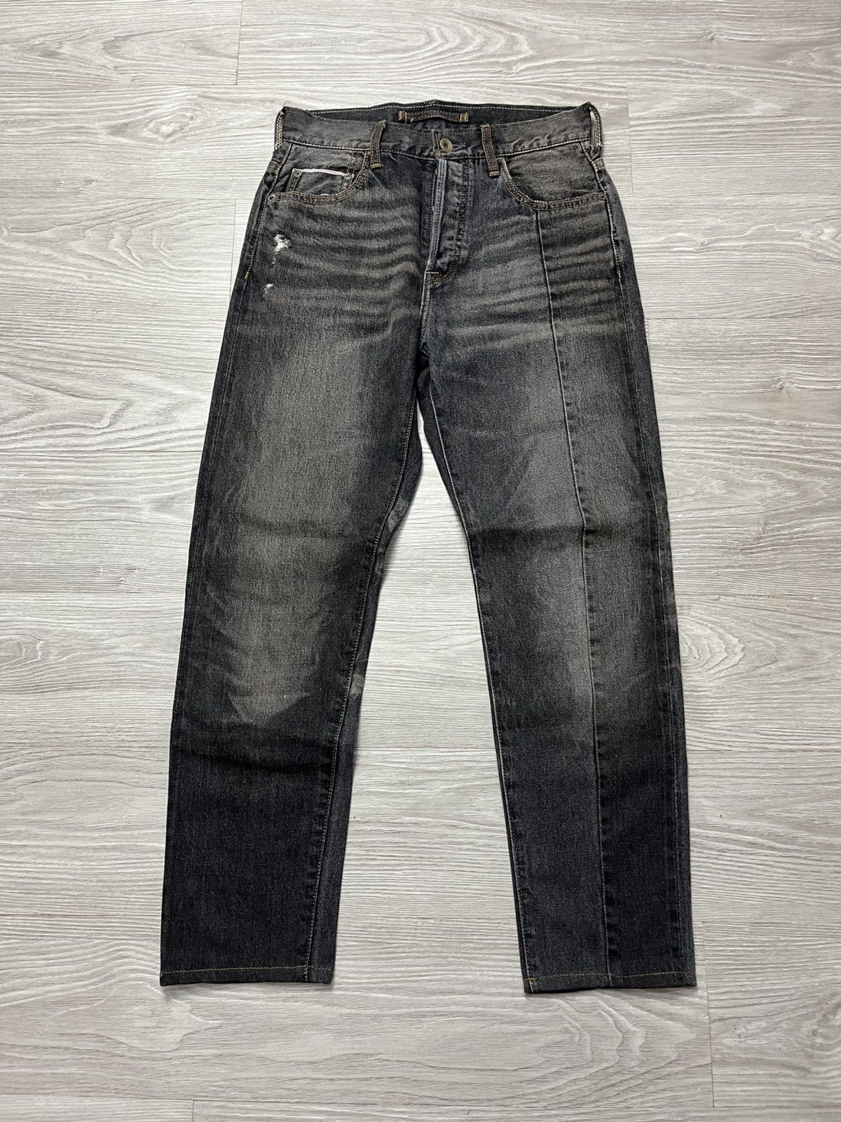 GOA GOA Nimes Selvedge Redline Faded Denim Pants Size US 29 - 1 Thumbnail