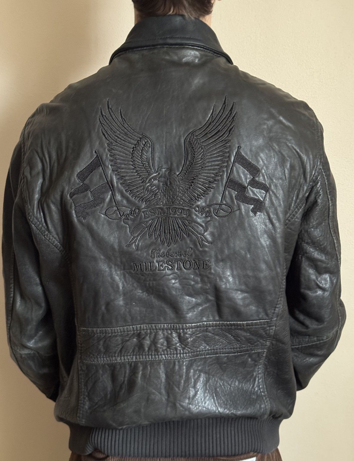 Milestone Milestone Leather Jacket L Limited Edition Handmade Vintage Size US L / EU 52-54 / 3 - 2 Thumbnail