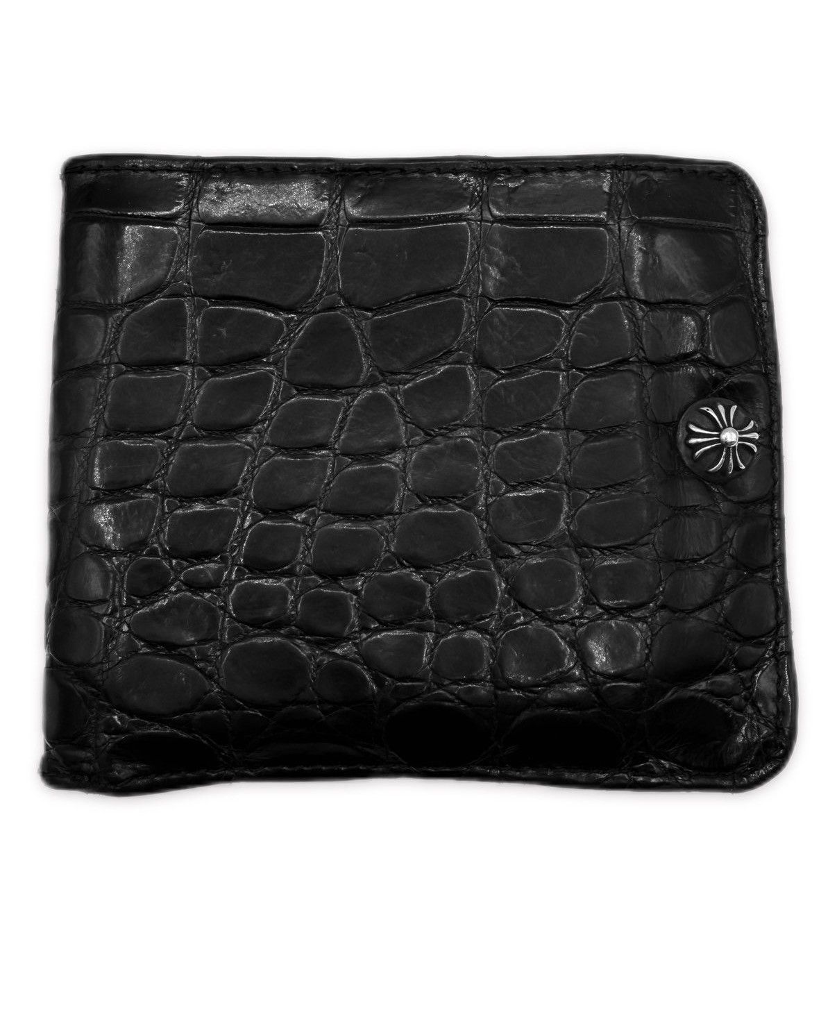 Chrome Hearts Chrome Hearts Alligator Black Leather Bifold Wallet Size ONE SIZE - 1 Thumbnail