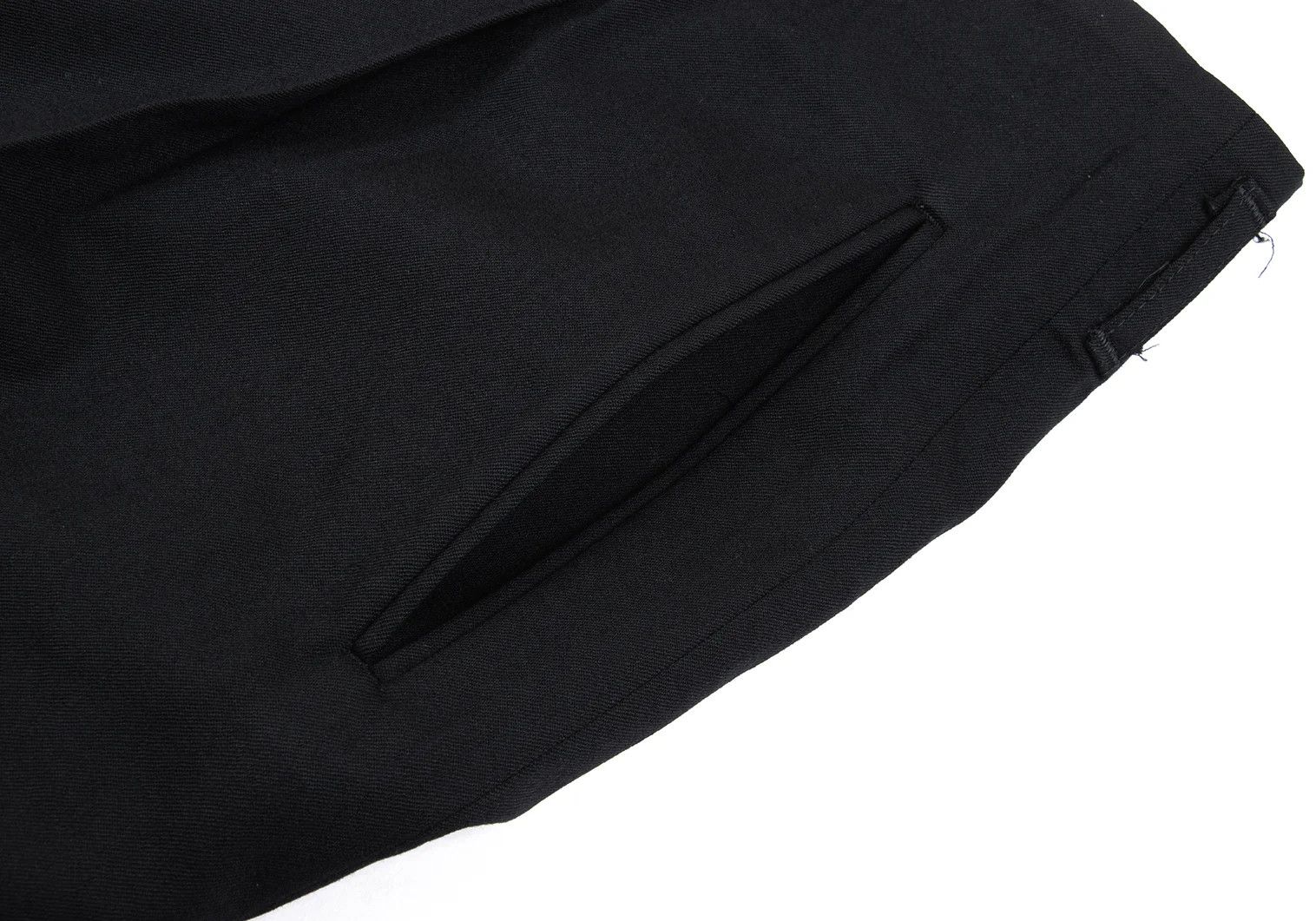 Jean Paul Gaultier Wool Tuck Wide Tapered Pants Black Size 50 Size US 34 / EU 50 - 4 Thumbnail