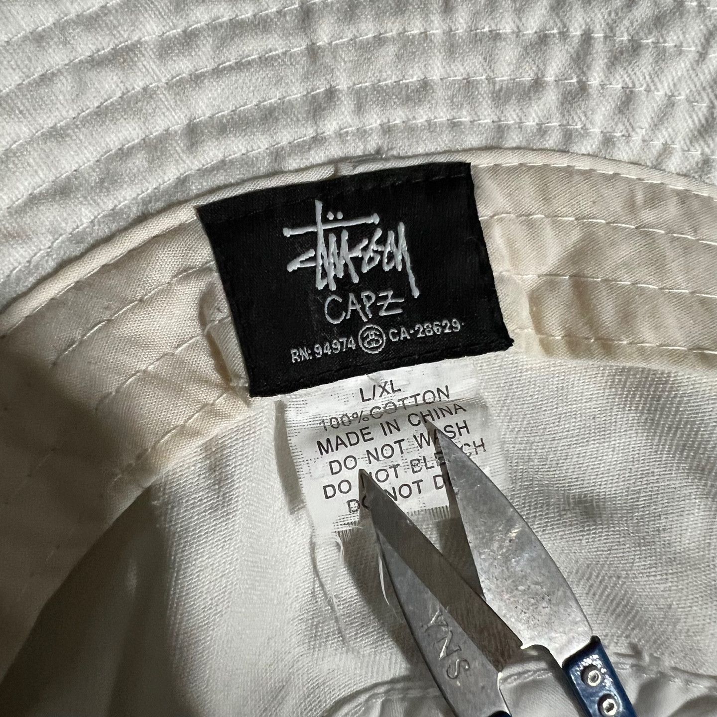 Stussy (SOLD OUT)Stussy Bungeoji bucket hat White Size ONE SIZE - 5 Thumbnail