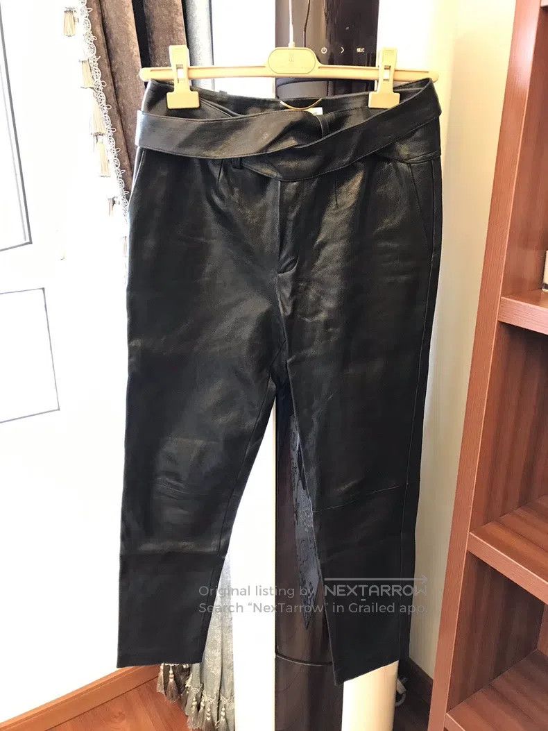 Saint Laurent Paris Saint Laurent Paris Ladies Leather Pants Size 37" - 1 Thumbnail