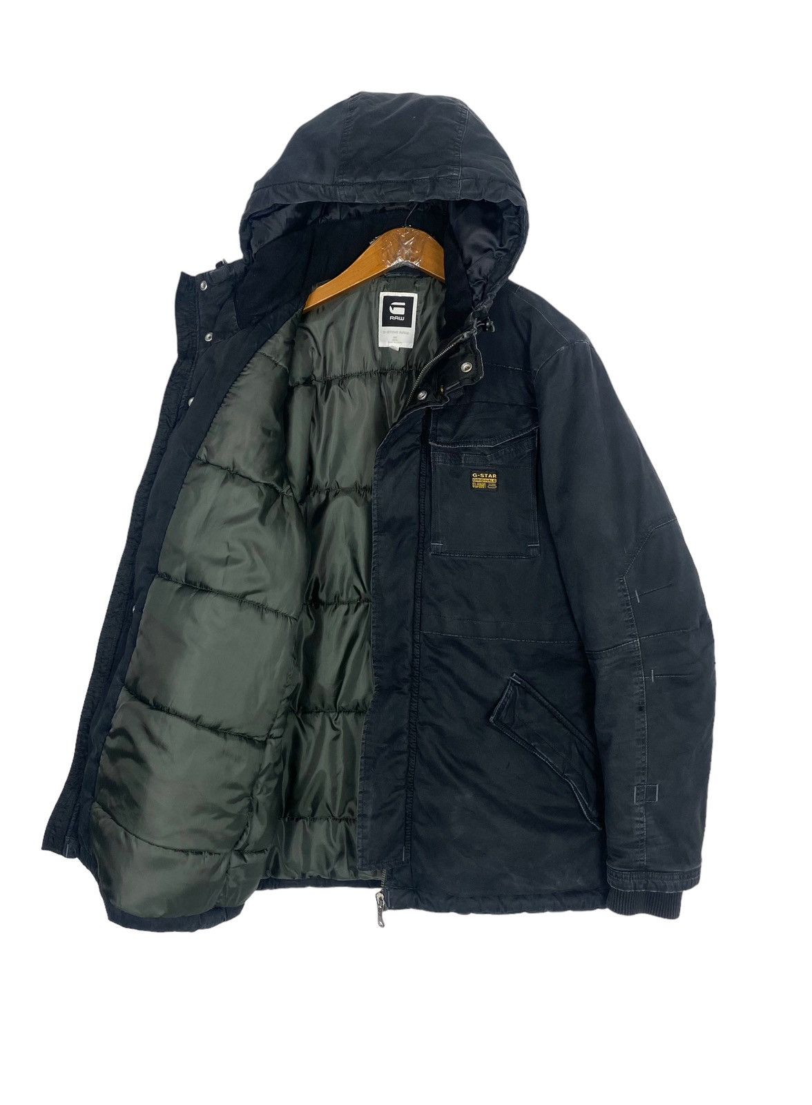 G-Star Rare‼️ G-Star Raw Denim Utility Bomber Jacket Size US L / EU 52-54 / 3 - 2 Thumbnail