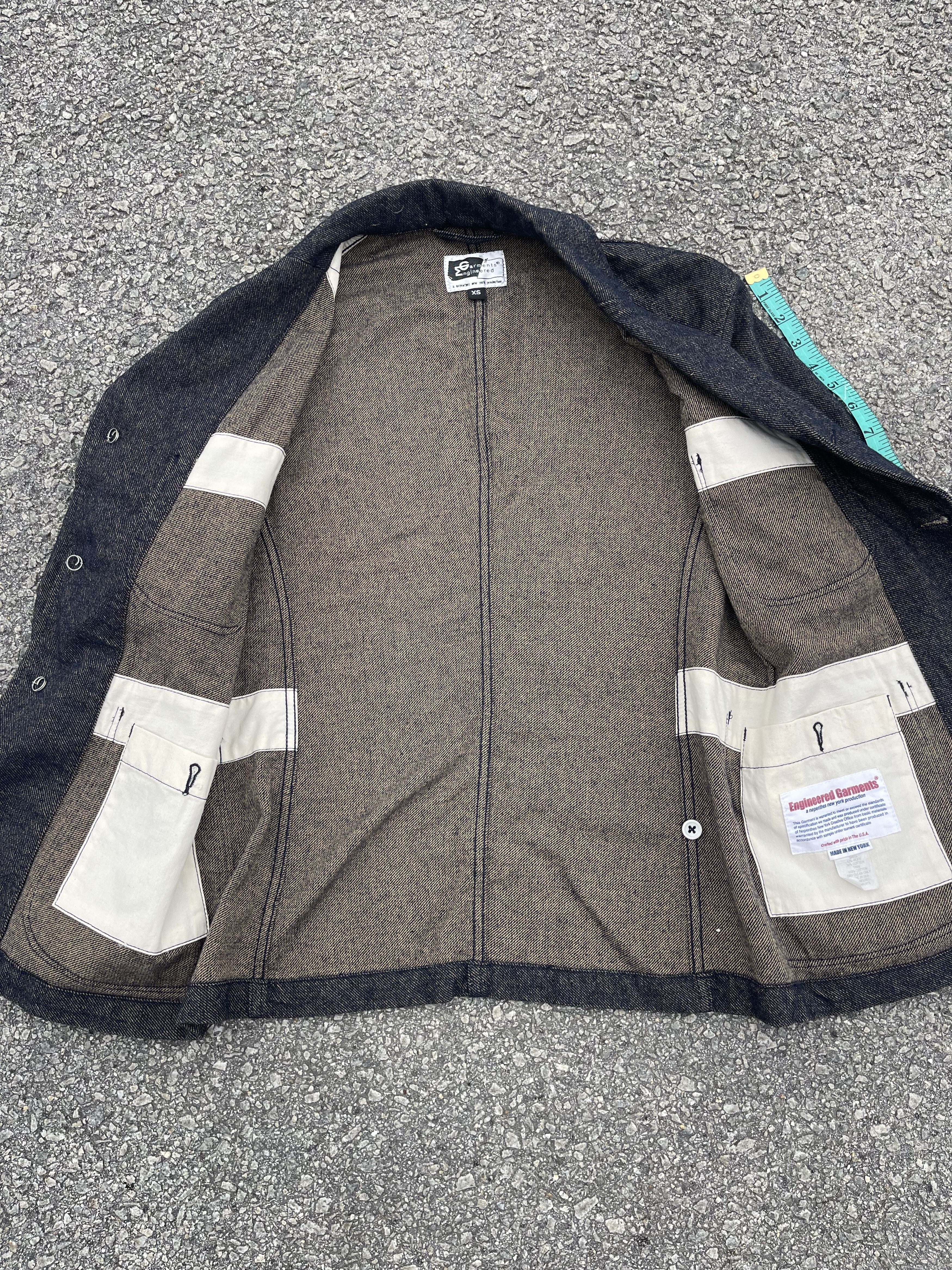 Engineered Garments Wool Denim Rust Shining Chore Blazer Jacket Style sz XS Size US XS / EU 42 / 0 - 12 Thumbnail