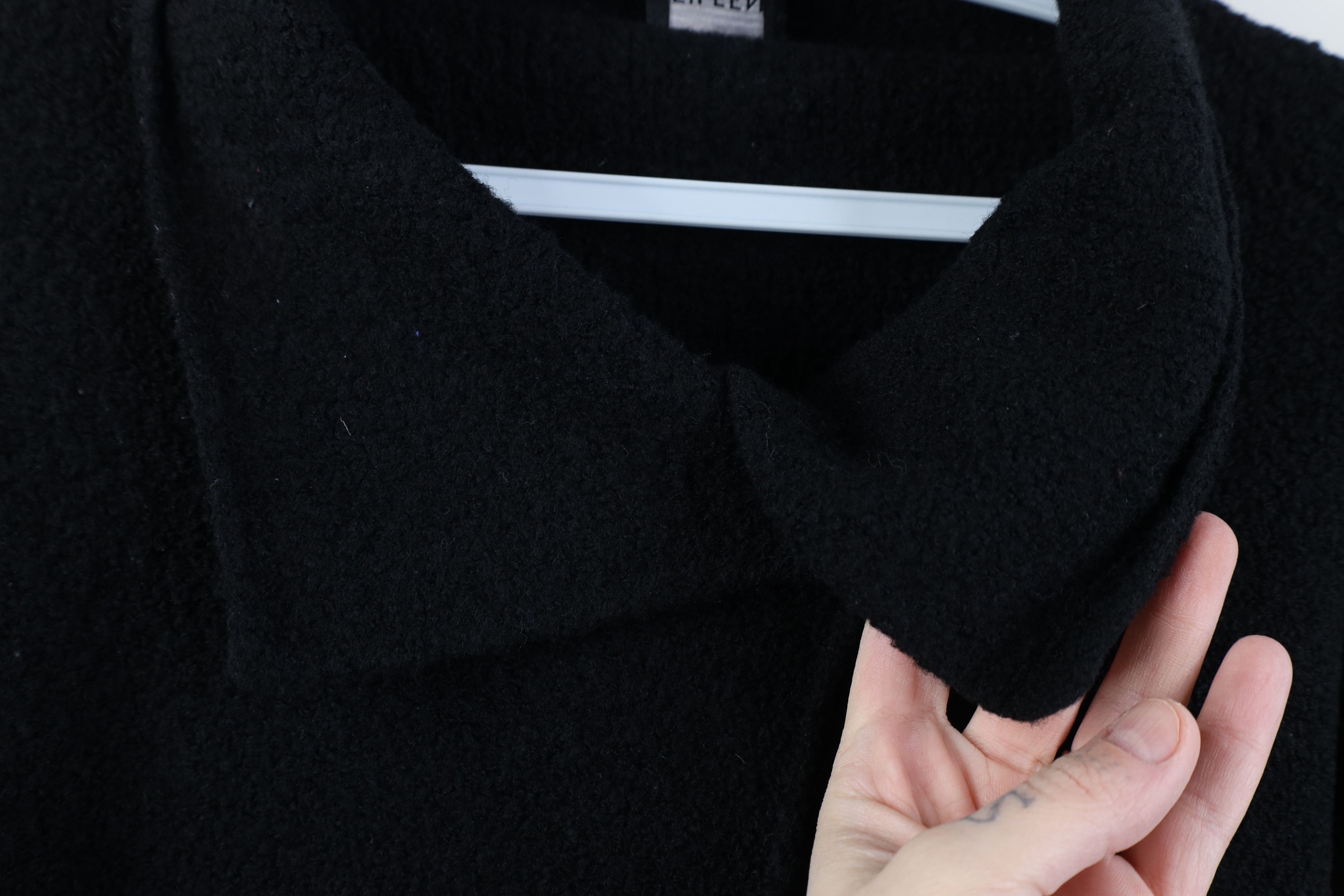 Eileen Fisher Eileen Fisher Wool Collared Top Button Sweater Jacket Black Size M / US 6-8 / IT 42-44 - 4 Thumbnail