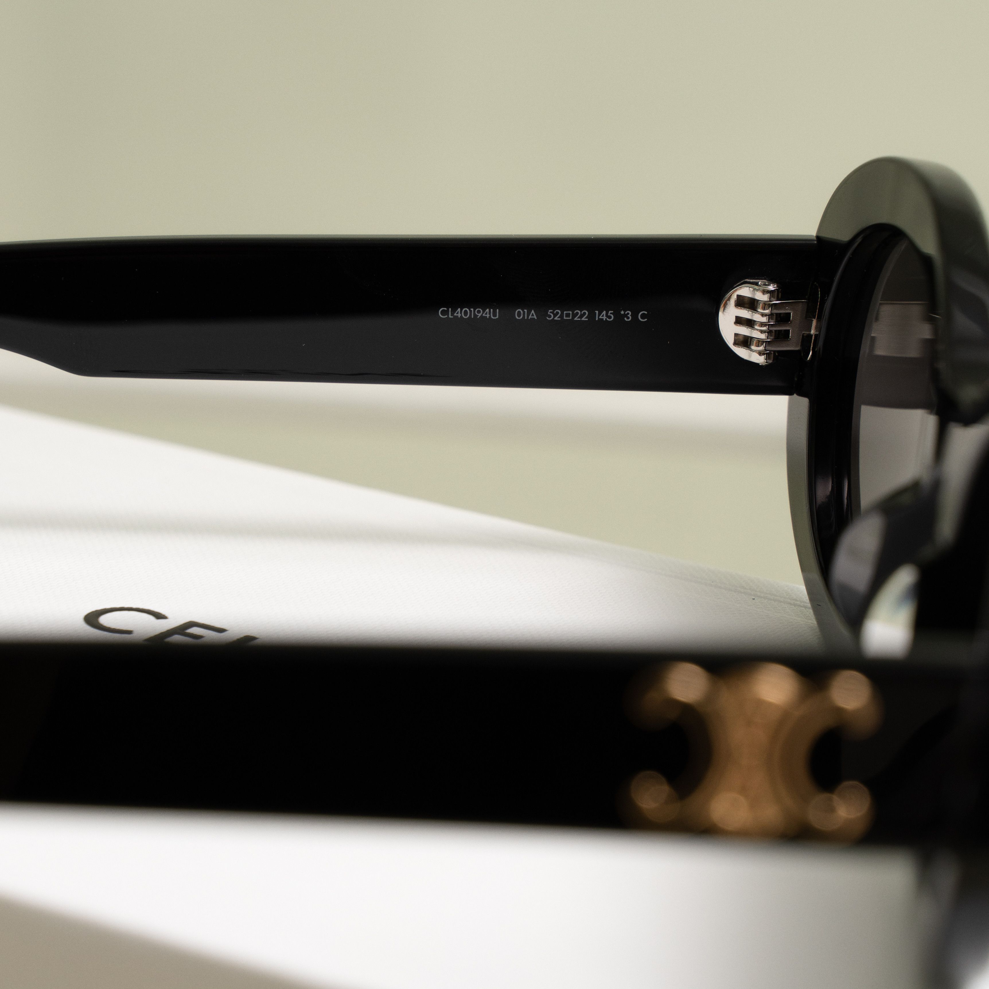 Celine CELINE Triomphe 01 Sunglasses In Acetate BLACK Size ONE SIZE - 4 Thumbnail