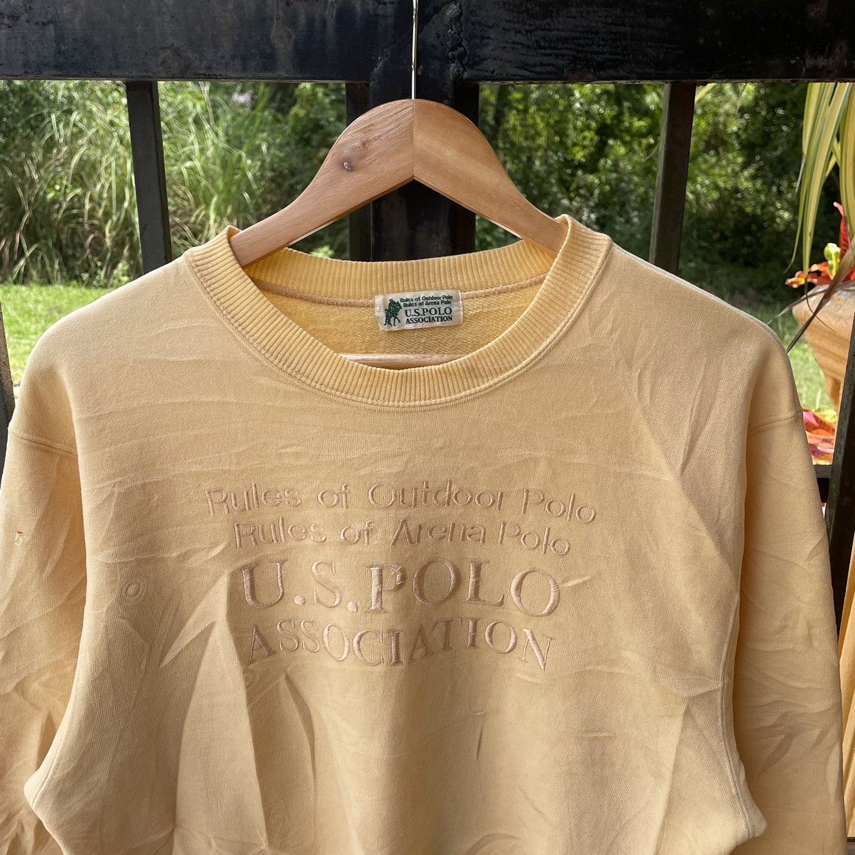 U.S. Polo Assn. × Vintage 🔥🔥Vintage U.S.Polo Association Big Spellout Sweatshirts Size US M / EU 48-50 / 2 - 3 Thumbnail