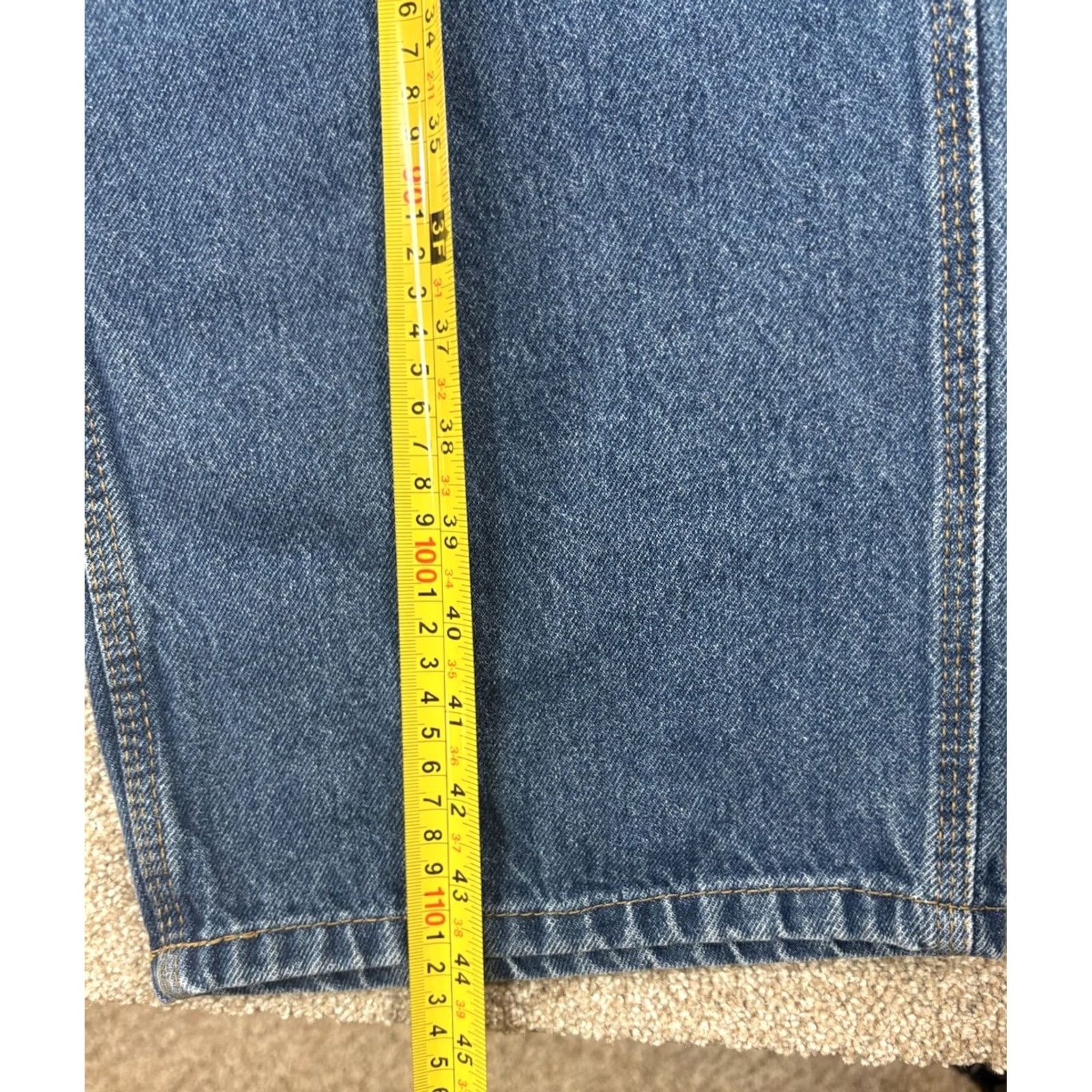 J Brand VINTAGE RK Brand Carpenter Jeans Mens 40x34 Cargo Workwear Blue Denim Cotton Jeans Regular Mens 90s Cowboy Nature USA Blue Cotton Denim Size US 40 / EU 56 - 5 Thumbnail