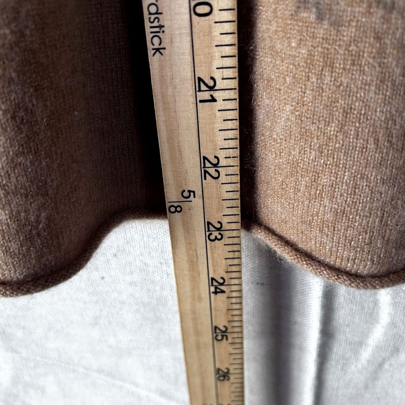 Vintage J. Crew Collection Cashmere Sweater XS Camel Tan Crewneck Long Sleeve 100% Size XS / US 0-2 / IT 36-38 - 6 Thumbnail