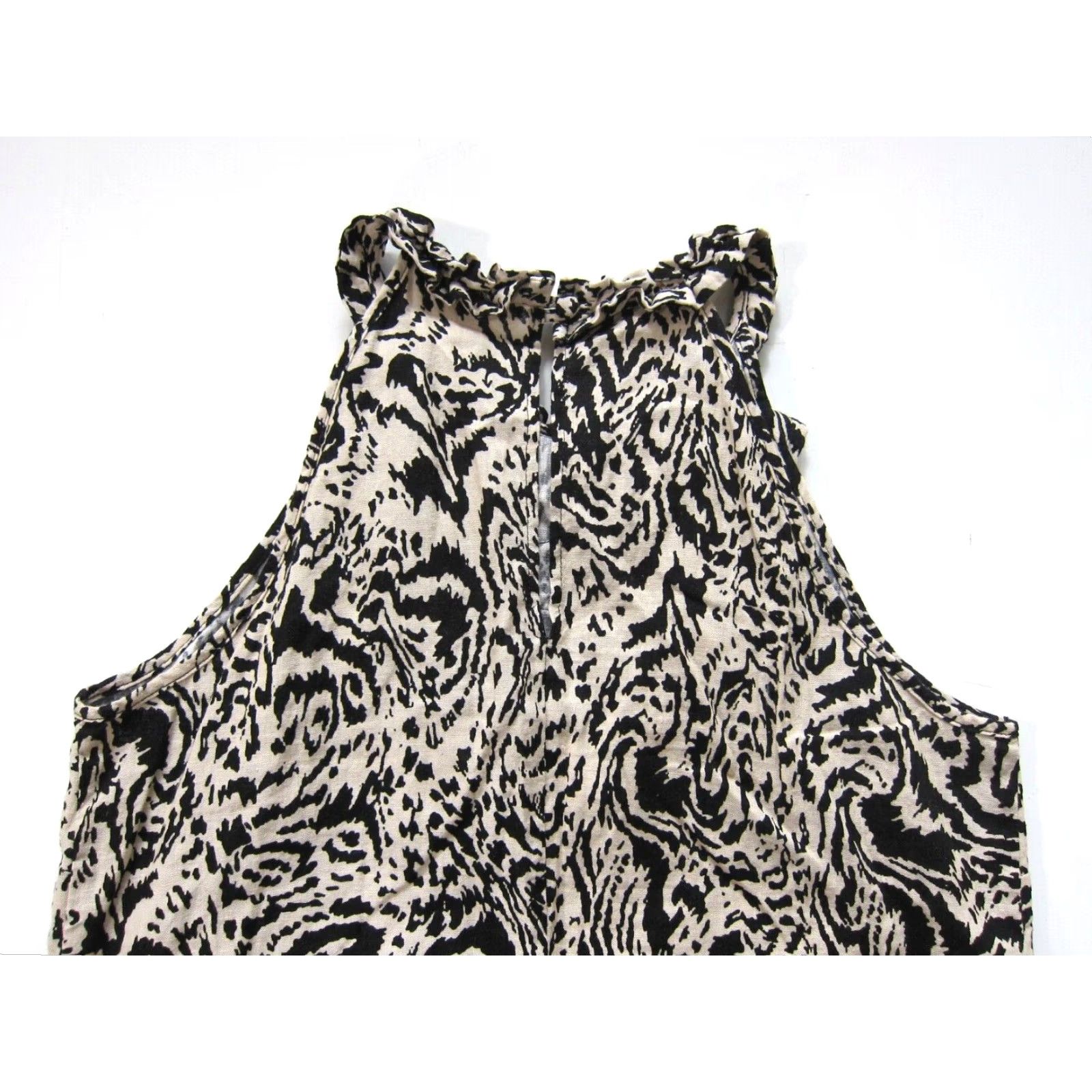 Vintage Marisa Christina Blouse Sleeveless High Neck Zebra Print Black XS-XL M Womens Blouse Size M / US 6-8 / IT 42-44 - 5 Thumbnail