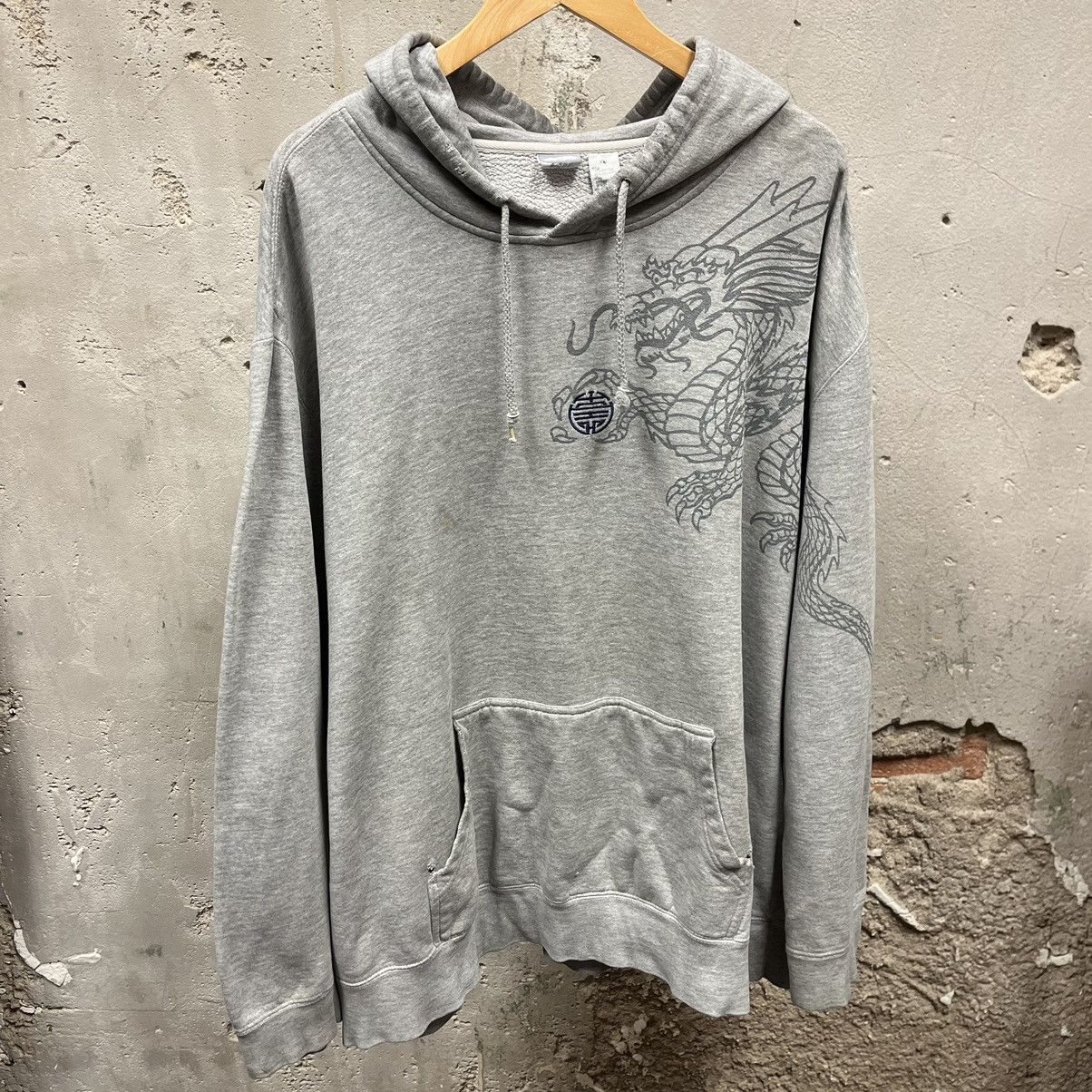 Vintage Vintage Y2K Chinese Dragon Grunge Oversized Hoodie XXL 2XL Size US XXL / EU 58 / 5 - 1 Thumbnail