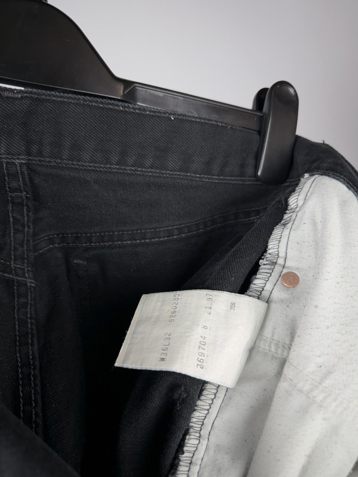 Vintage Vintage 90s Custom Chrome Hearts Style Cross Denim Jeans Size US 33 - 22 Thumbnail