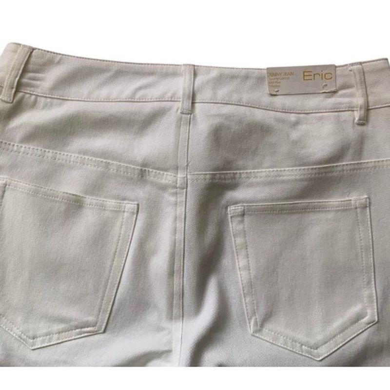 Other JENNY Women's Sz XS Capri Jeans White Tummy Control Mid-Rise Size 28" / US 6 / IT 42 - 5 Thumbnail