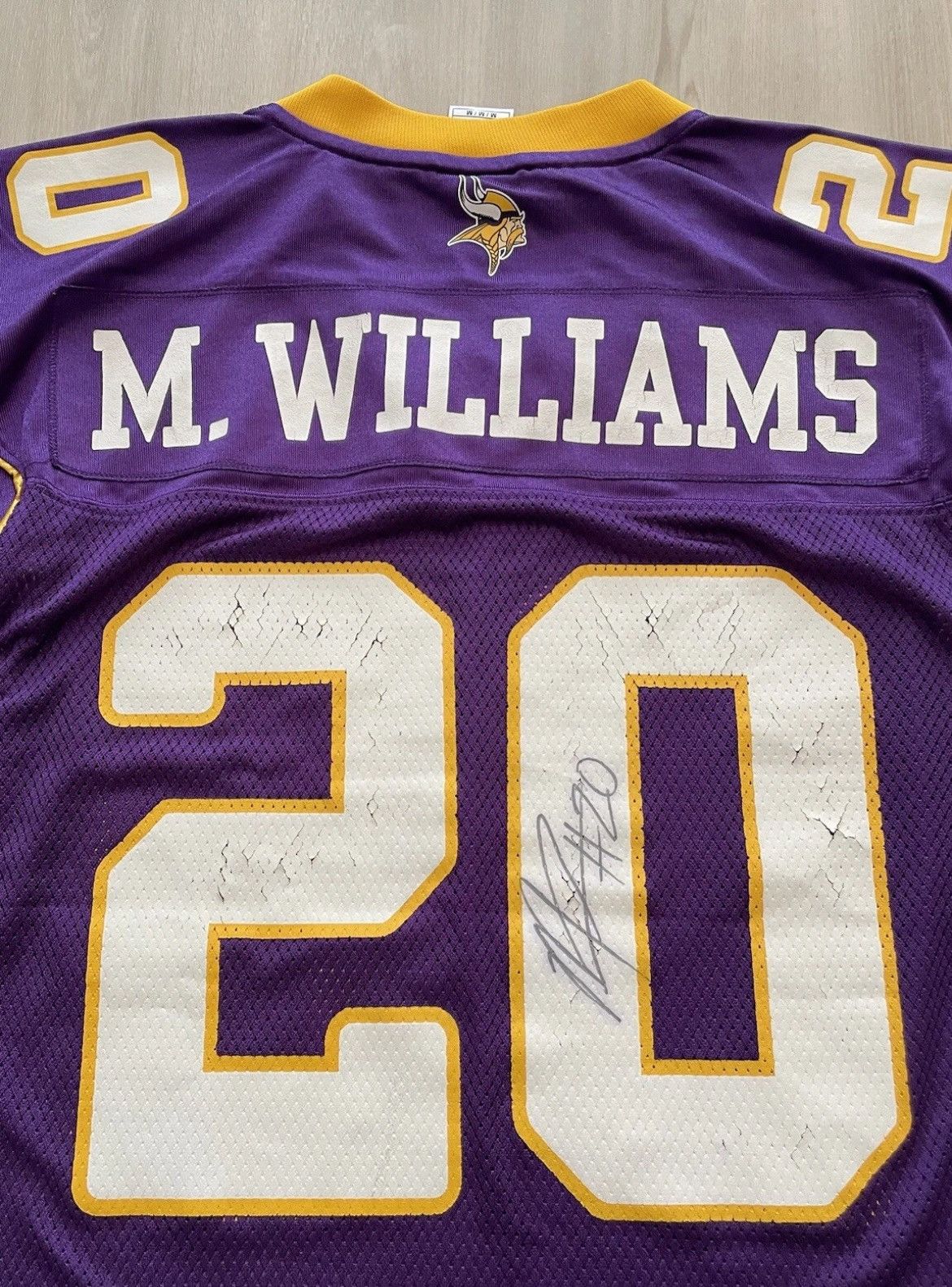 Reebok SIGNED Vintage Minnesota Vikings Moe Williams #20 Jersey M Size US M / EU 48-50 / 2 - 2 Thumbnail