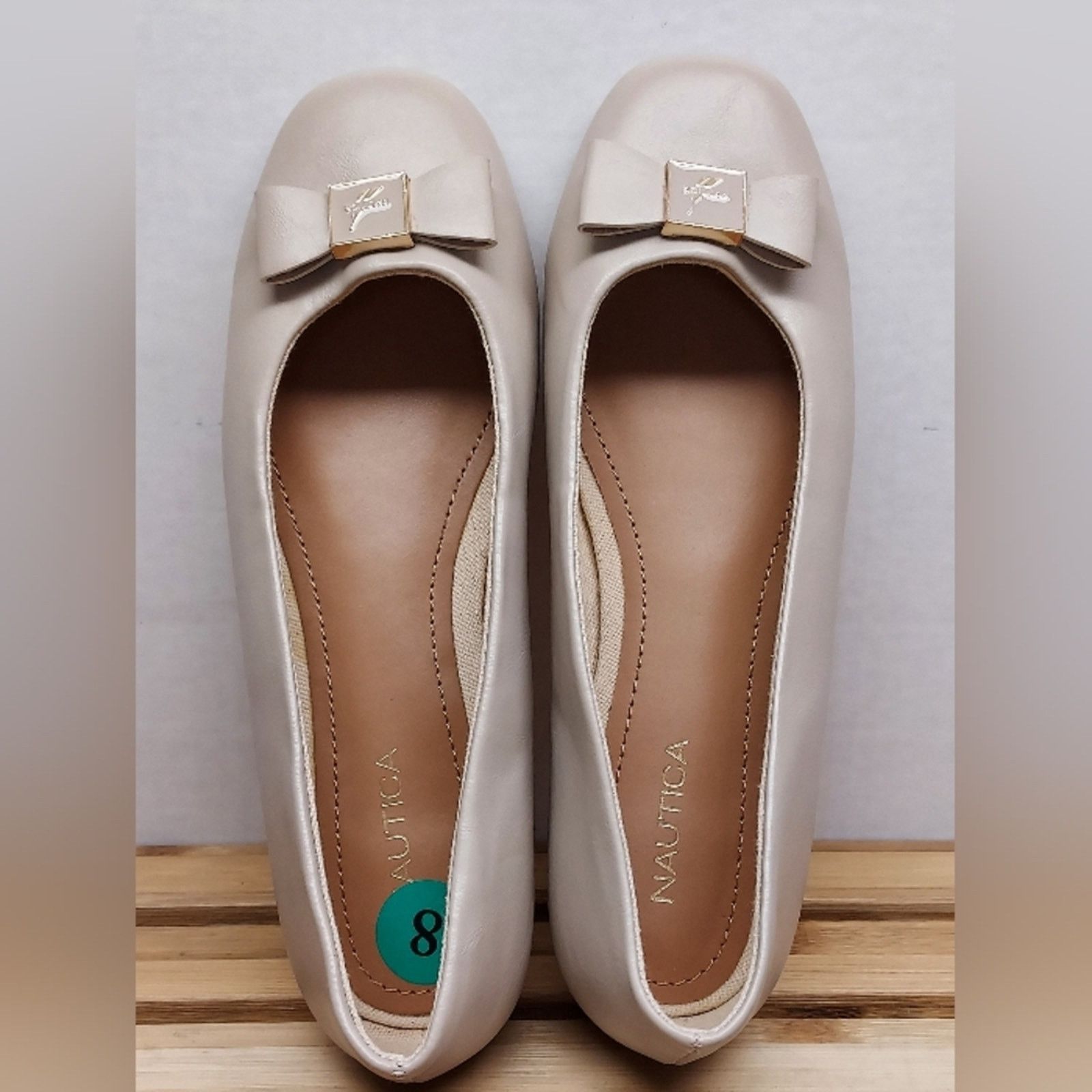 Nautica Nautica Womens Beige Cliona Ballet Flat Shoes Size 8 Size US 8 / IT 38 - 8 Thumbnail