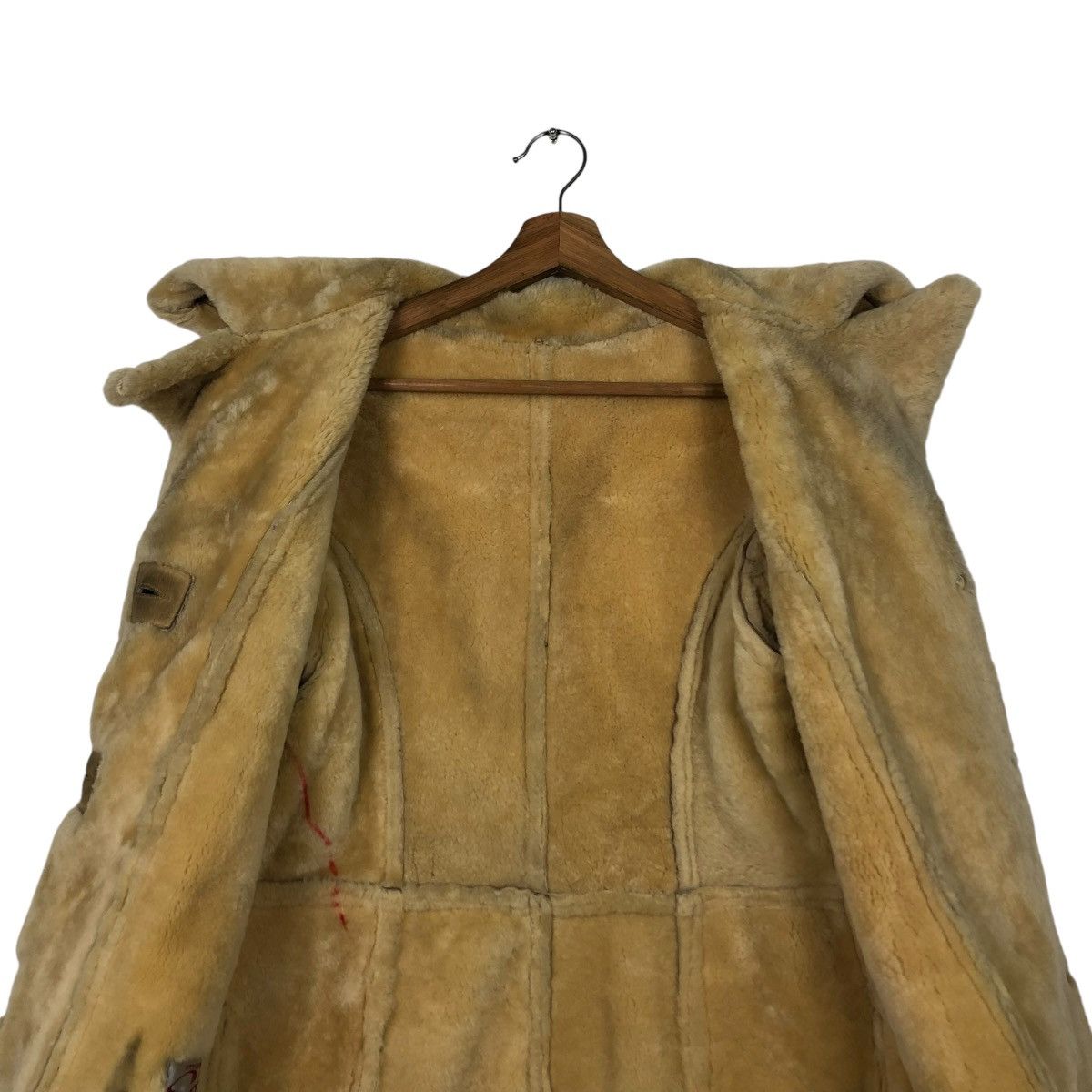 Vintage 🔥VINTAGE SHEARLING LEATHER JACKET MINK FUR BLANKET SCULLY Size US S / EU 44-46 / 1 - 16 Thumbnail