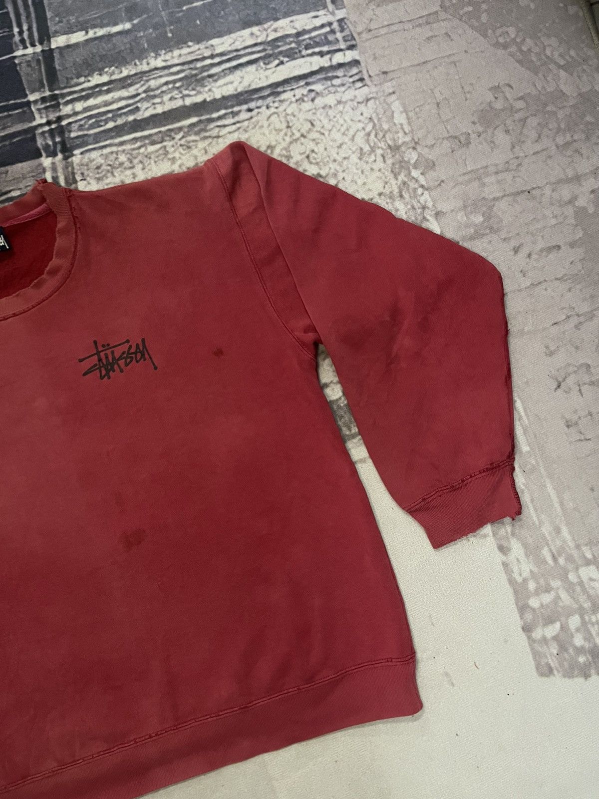 Stussy 90s STUSSY DRAGON BIG LOGO SWEATSHIRT DISTRESSED FADED RARE Size US M / EU 48-50 / 2 - 12 Thumbnail