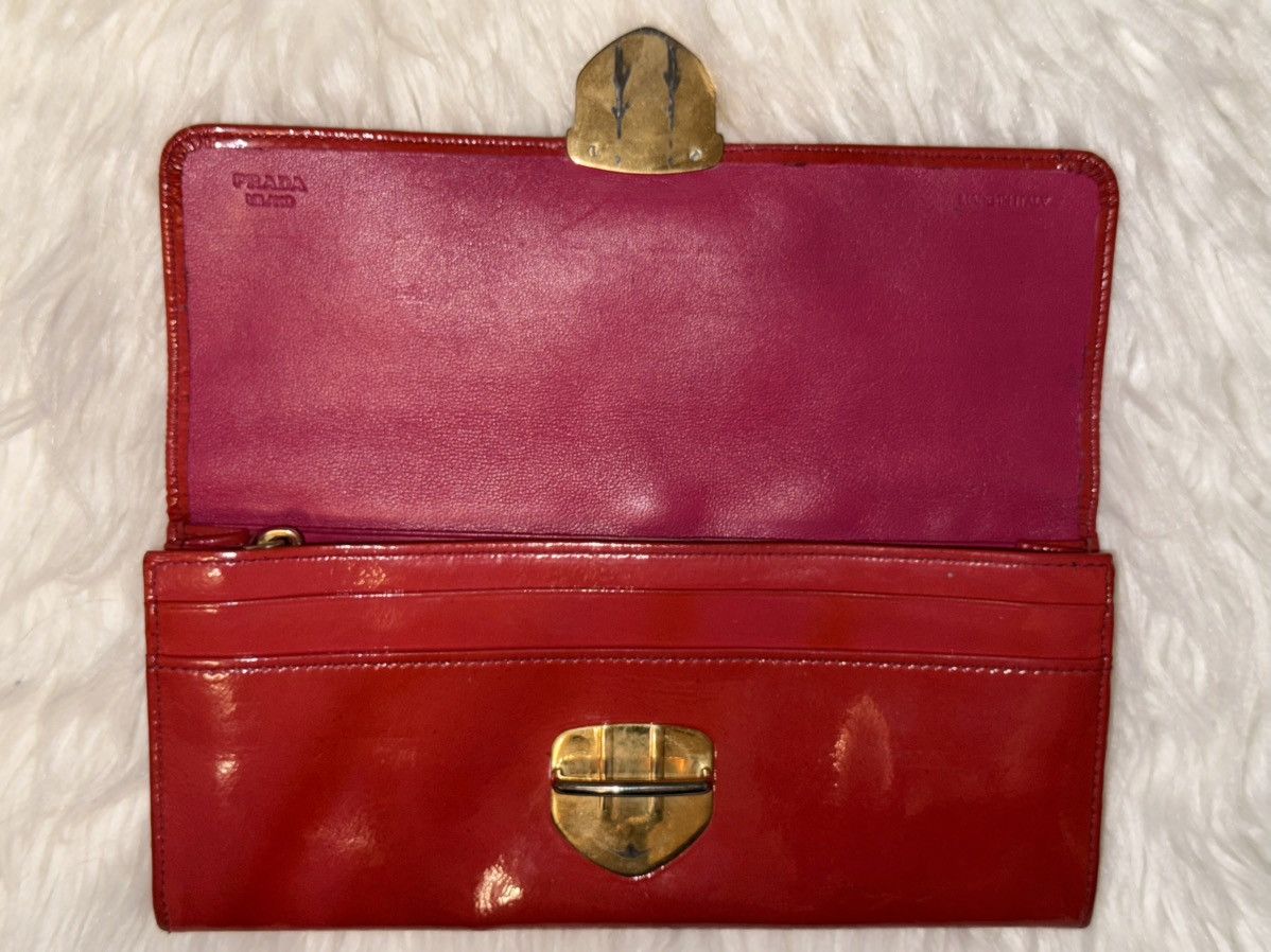 Prada Prada Bicolor Leather Long Wallet Size ONE SIZE - 1 Thumbnail