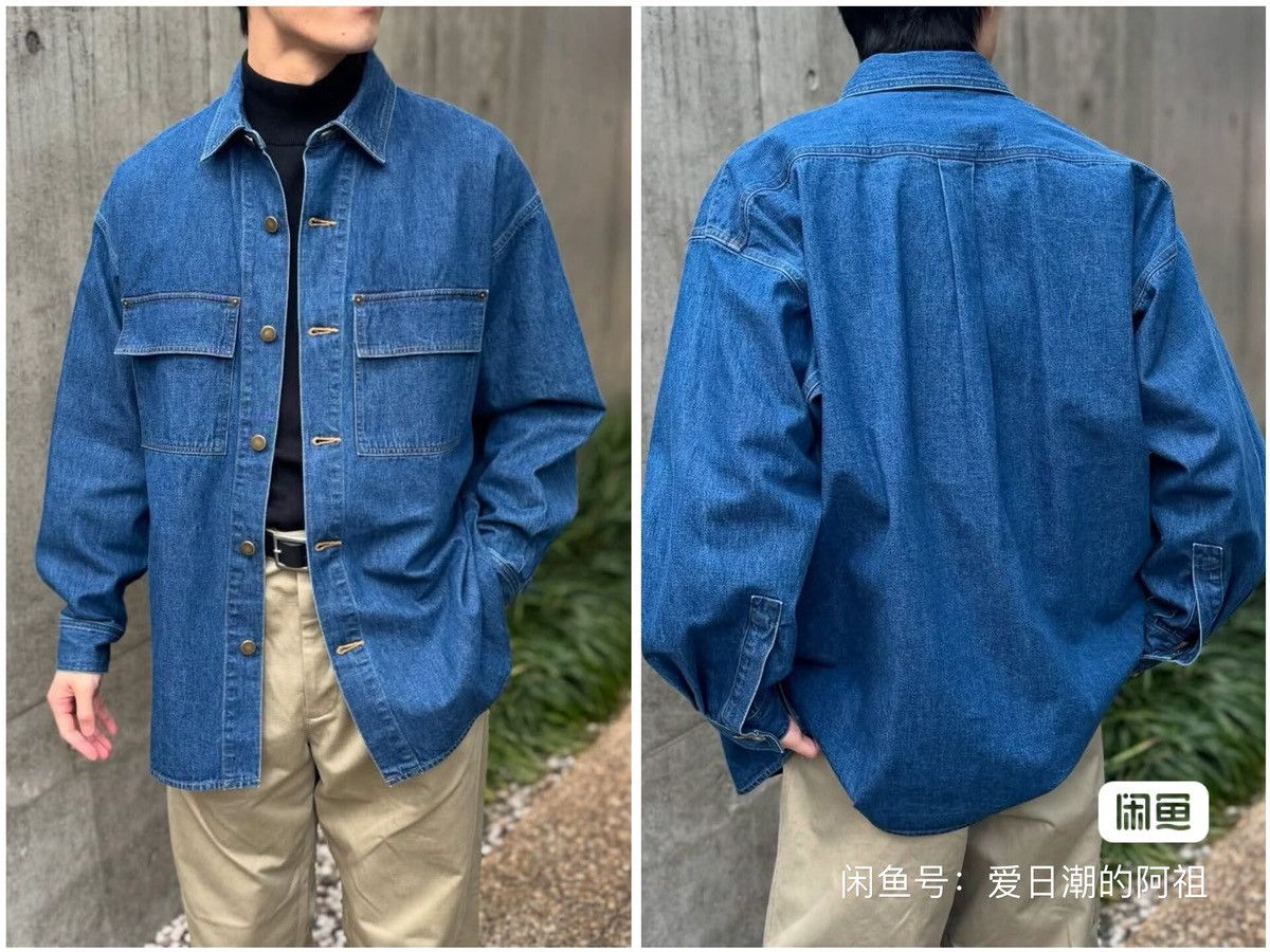 Auralee 25ss Selvedge Light Oz Denim Shirt