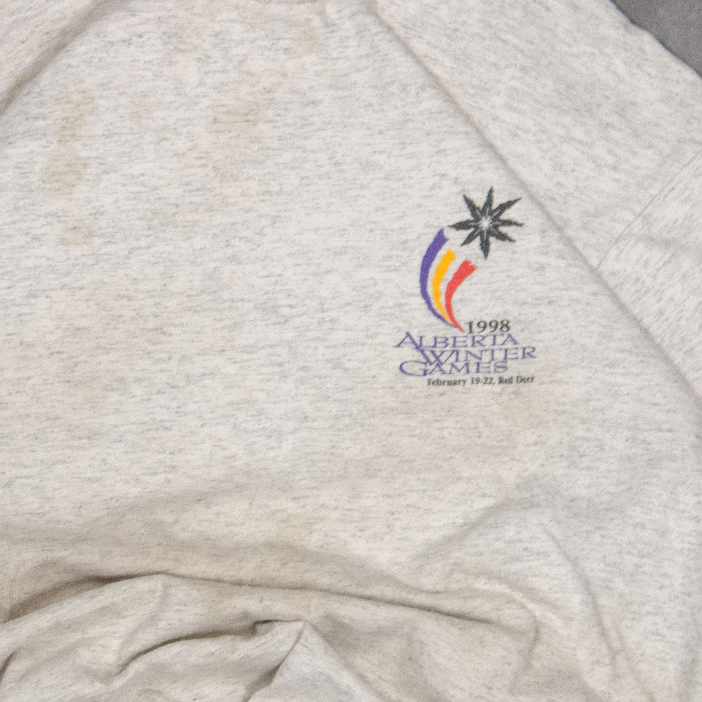 Vintage Vintage VTG 1998 Winter Games Grey Single Stitch T-Shirt Size US M / EU 48-50 / 2 - 4 Thumbnail