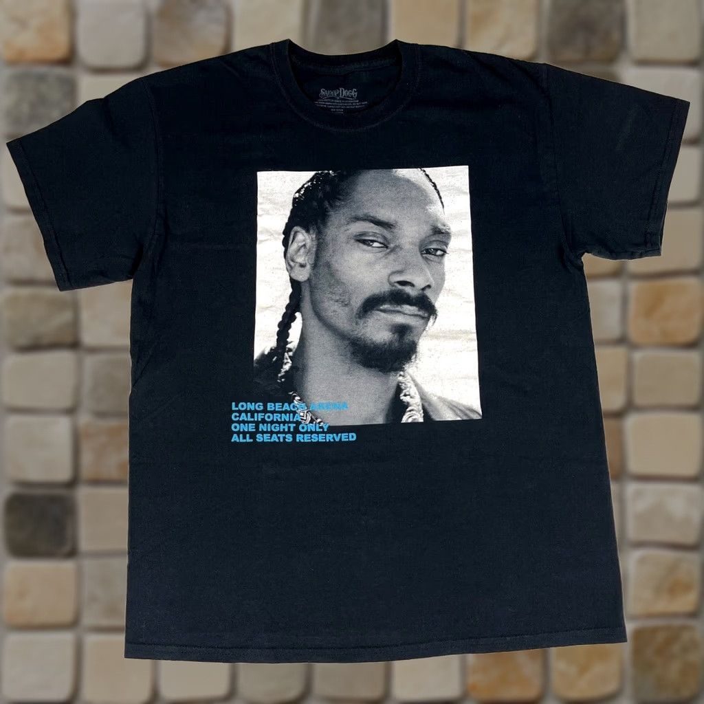 Vintage Snoop Dogg Long Beach California One Night Only T-Shirt Rap Sz L Men's Black Graphic Print 2019 Vintage/Concert Era Size US L / EU 52-54 / 3 - 1 Thumbnail