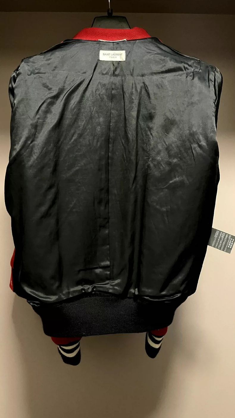Saint Laurent Paris Saint Laurent Red Leopard Bomber Jacket- Size US M / EU 48-50 / 2 - 7 Thumbnail