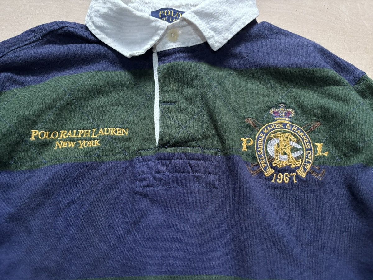 Polo Ralph Lauren Vintage Polo Ralph Lauren Rugby Long Sleeved 90s Patch Polo Size US M / EU 48-50 / 2 - 2 Thumbnail