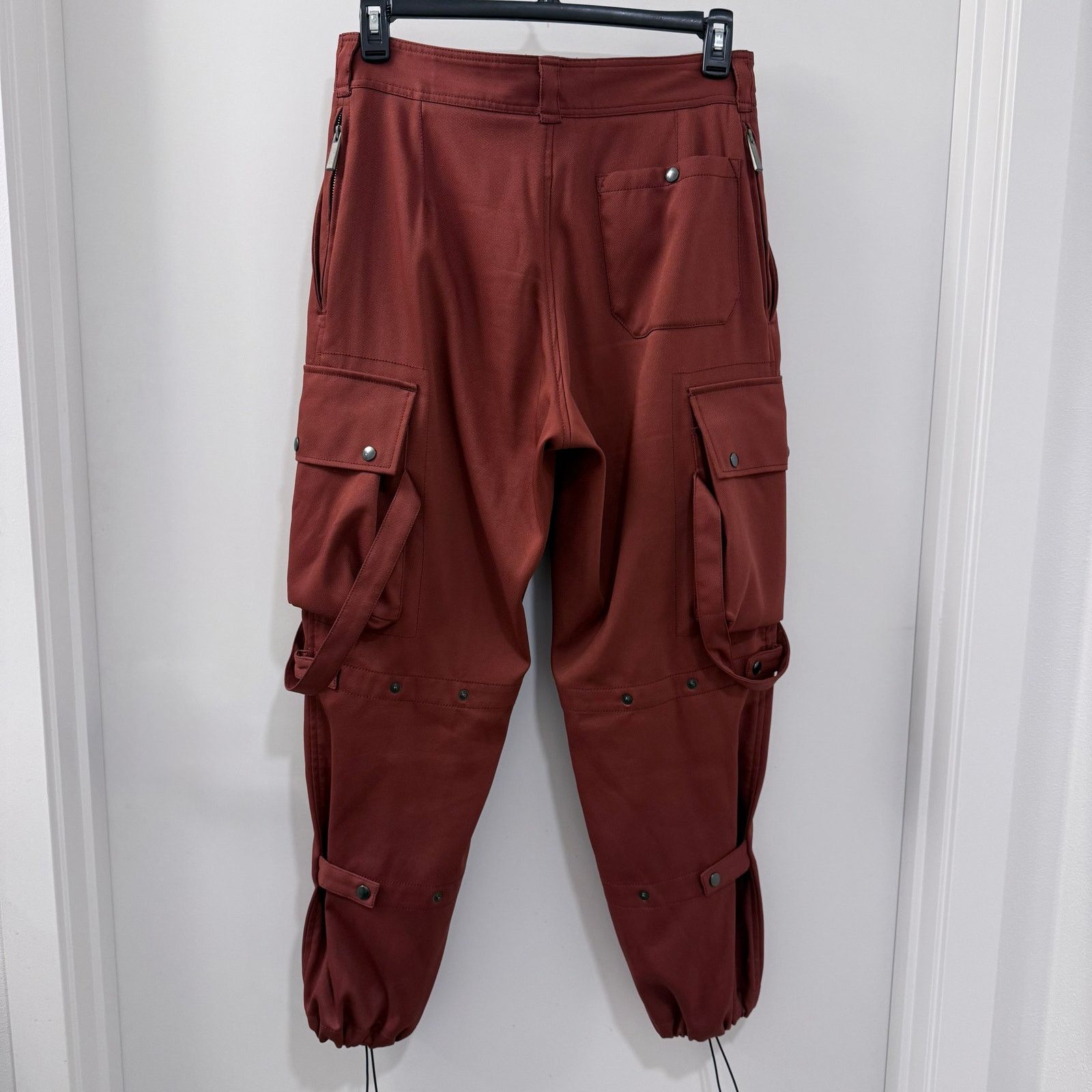 Bluemarble Rare Luxury Bluemarble Paris Brick Red Utility Cargo Pants Size US 32 / EU 48 - 2 Thumbnail