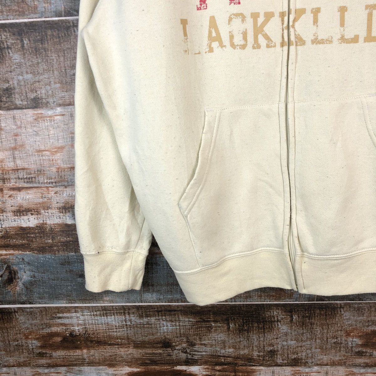 Japanese Brand The First Wave Crem Hoodie sweater #A2038 Size US L / EU 52-54 / 3 - 7 Thumbnail
