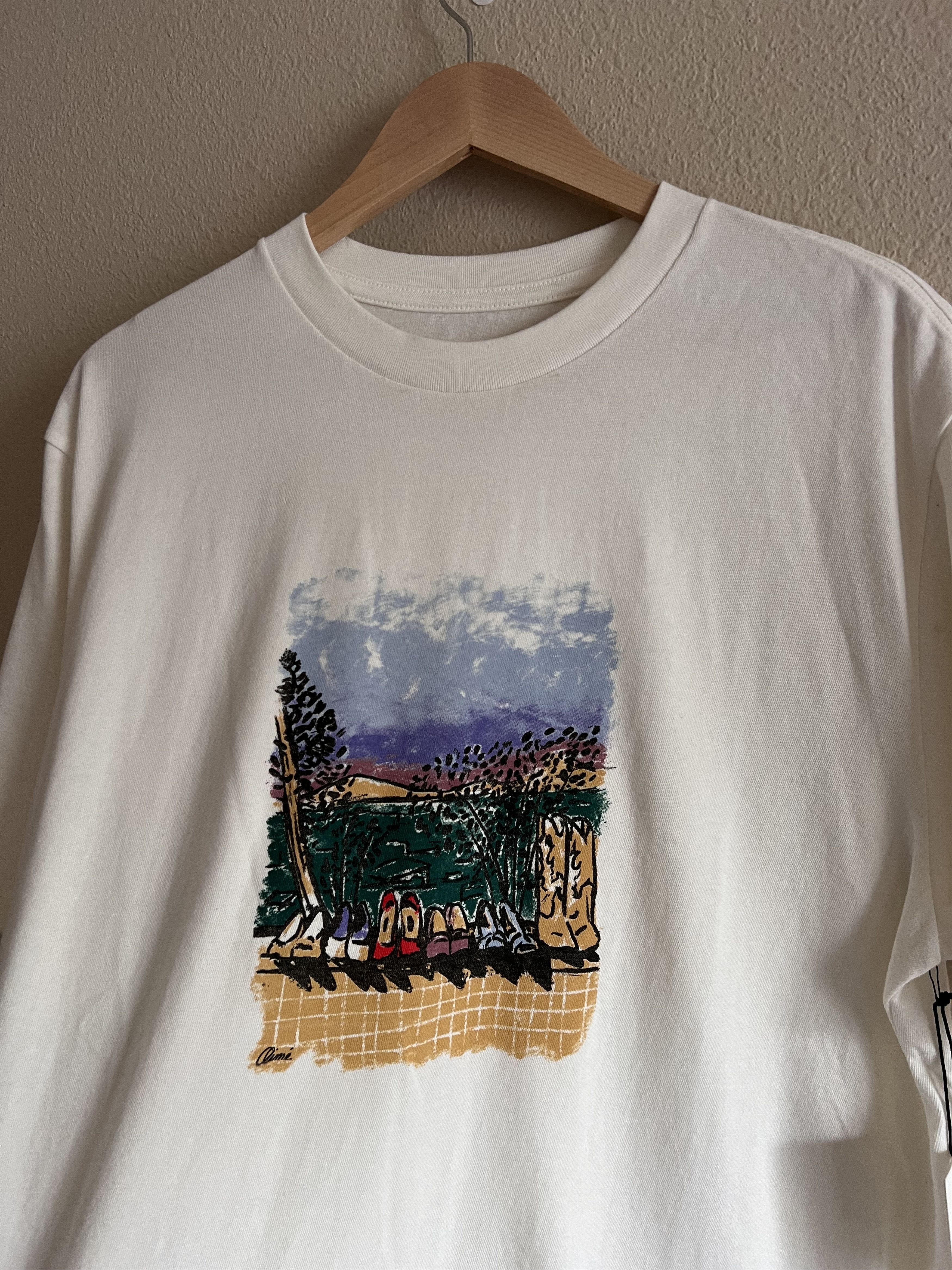 Aime Leon Dore Aime Leon Dore Molina Shoes Graphic Tee in Milk Size US XL / EU 56 / 4 - 1 Thumbnail
