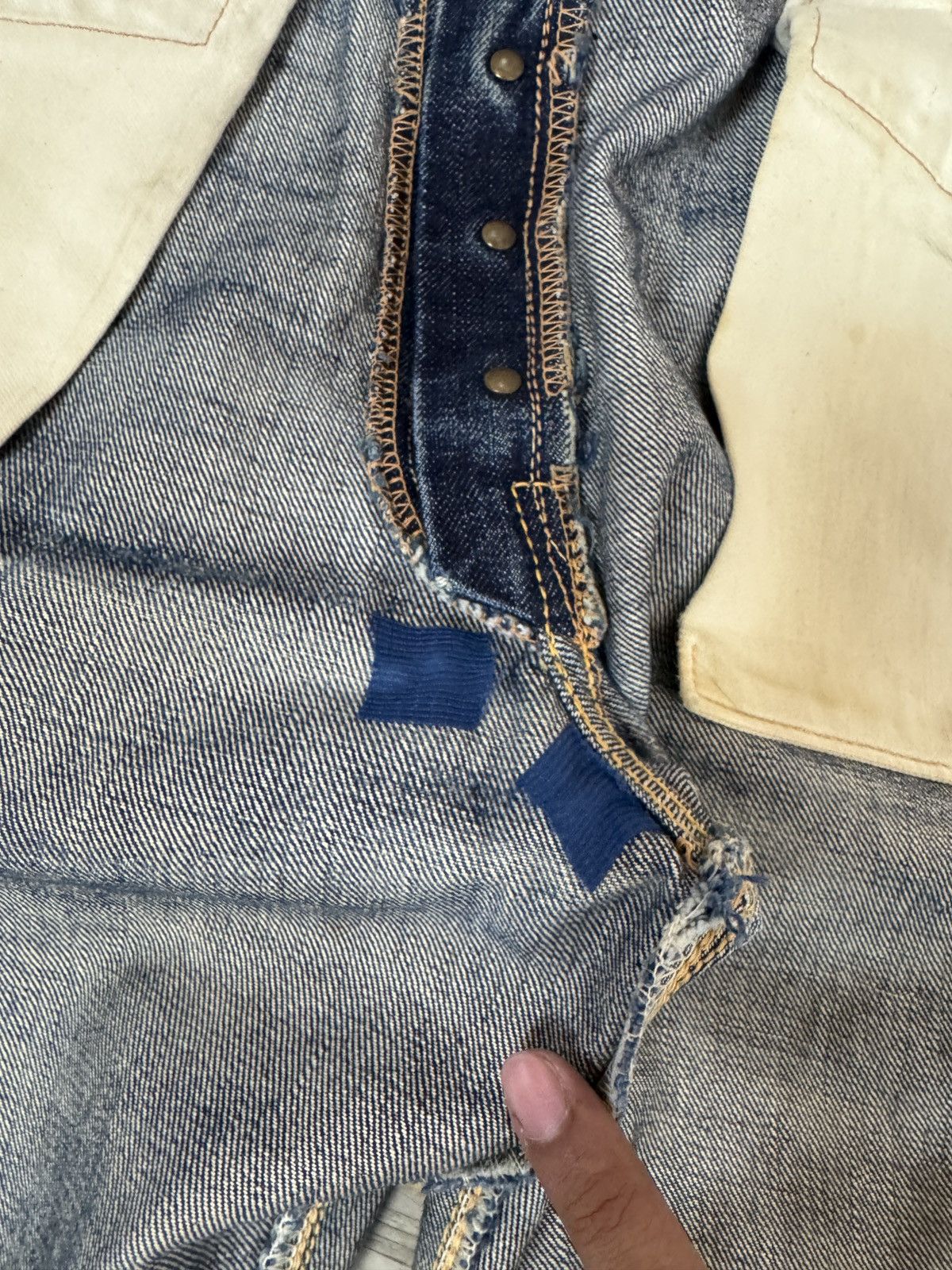 Freewheelers Vintage "Vanishing West" 601XX 1951 Selvedge Denim Size US 30 / EU 46 - 15 Thumbnail