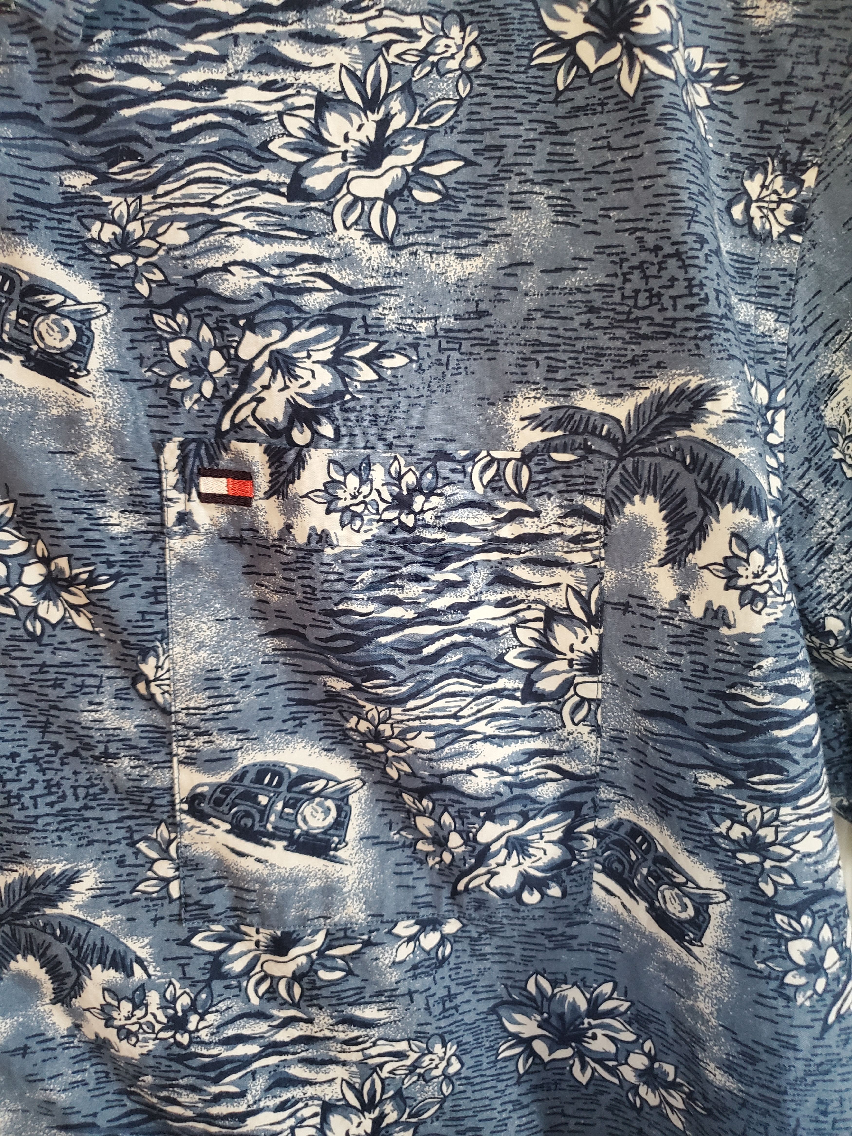 Tommy Hilfiger Tommy Hilfiger Hawaiian Shirt Size US L / EU 52-54 / 3 - 3 Thumbnail