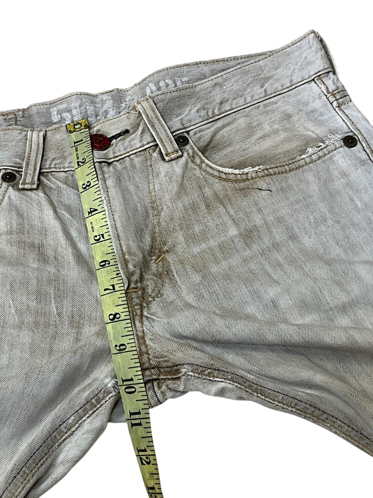Edwin VINTAGE EDWIN 503 FLARED/BOOT CUT BLUE TRIP DISTRESSED JEANS Size US 34 / EU 50 - 14 Thumbnail