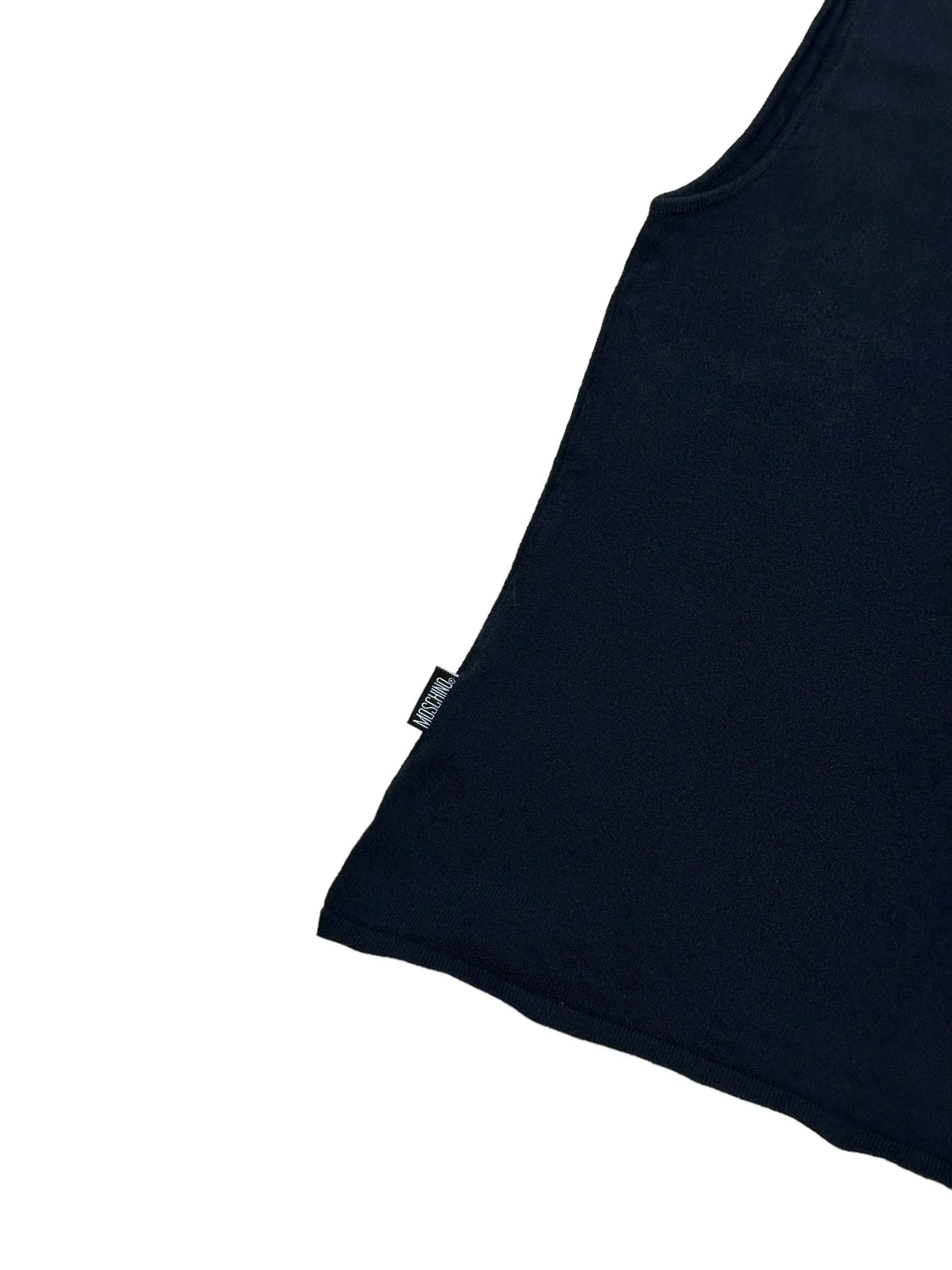 Moschino 90’s Moschino stretch cropped vintage tank top Size S / US 4 / IT 40 - 3 Thumbnail