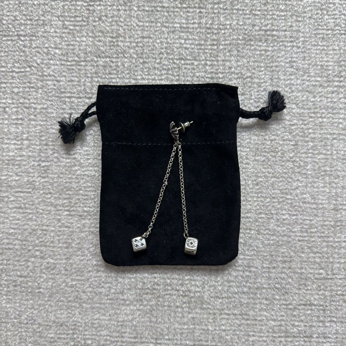 Chrome Hearts Chrome Hearts Cross with Dices Earring Size ONE SIZE - 2 Thumbnail