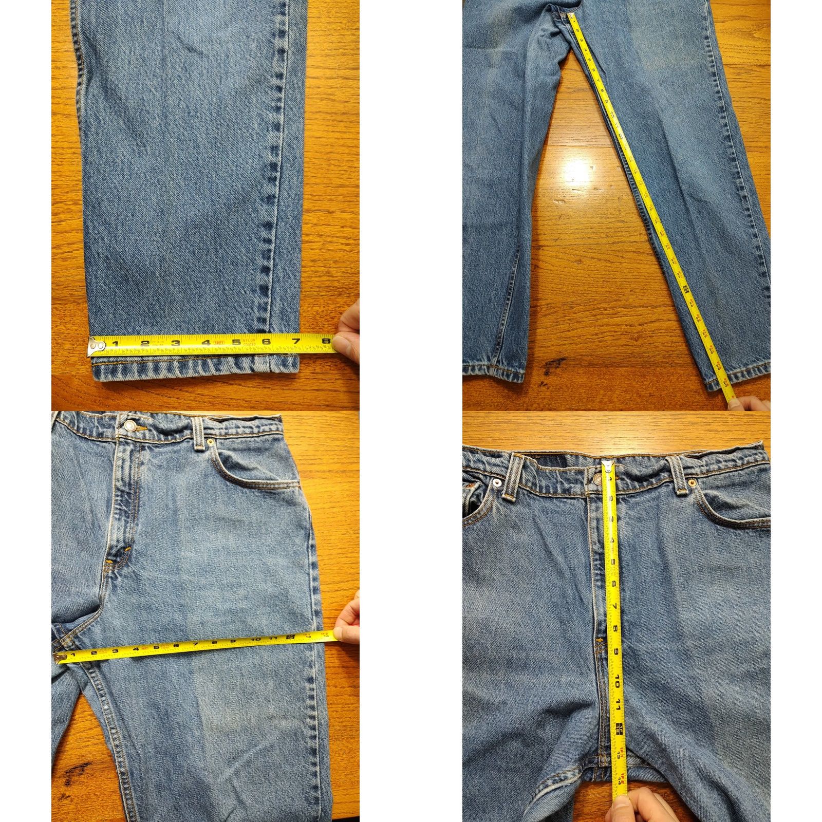 Levi's VINTAGE Levi's Womens Jeans 551 Relaxed Fit Tapered Leg Blue 34x30 Denim Cotton 90s Retro USA Size 24" / US 00 / IT 34 - 8 Thumbnail