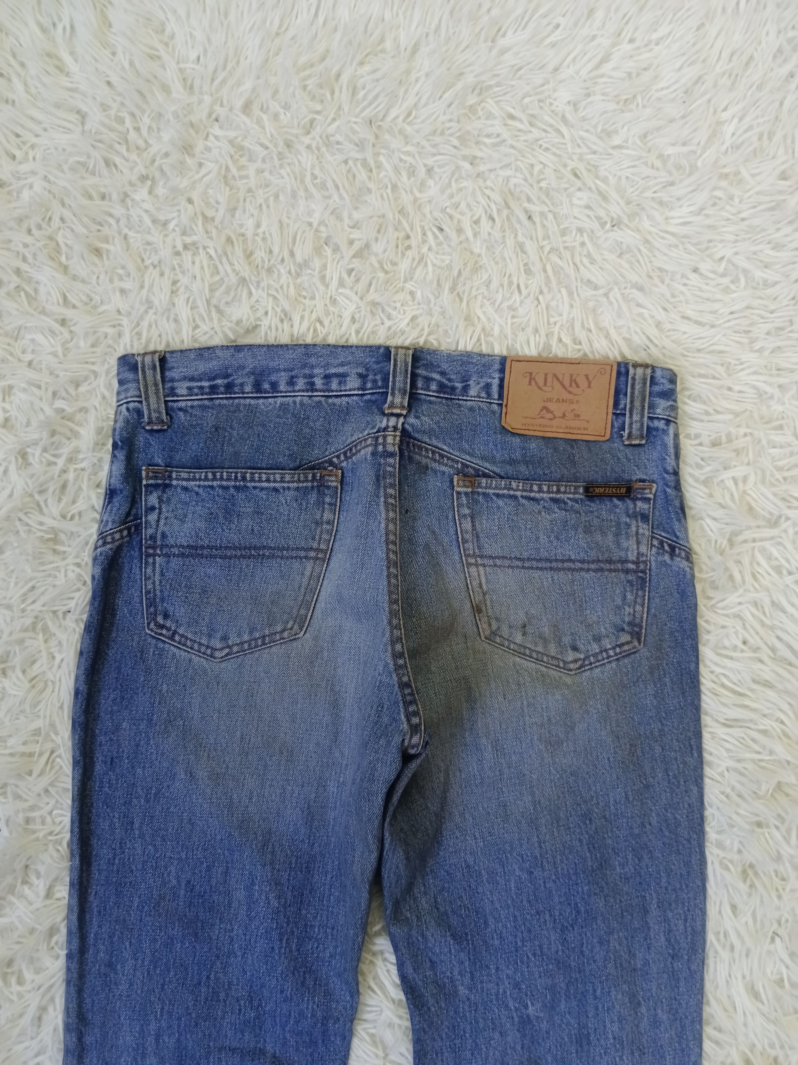 Hysteric Glamour DISTRESSED FLARE HYSTERIC GLAMOUR DENIM PANTS Size 30" / US 8 / IT 44 - 4 Thumbnail