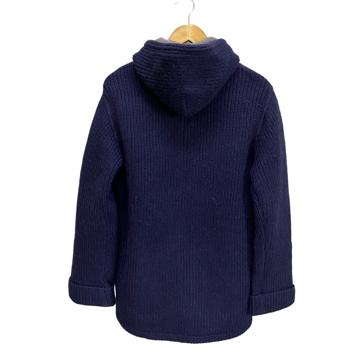Blue Blue indigo heavy knit hoodie jacket
