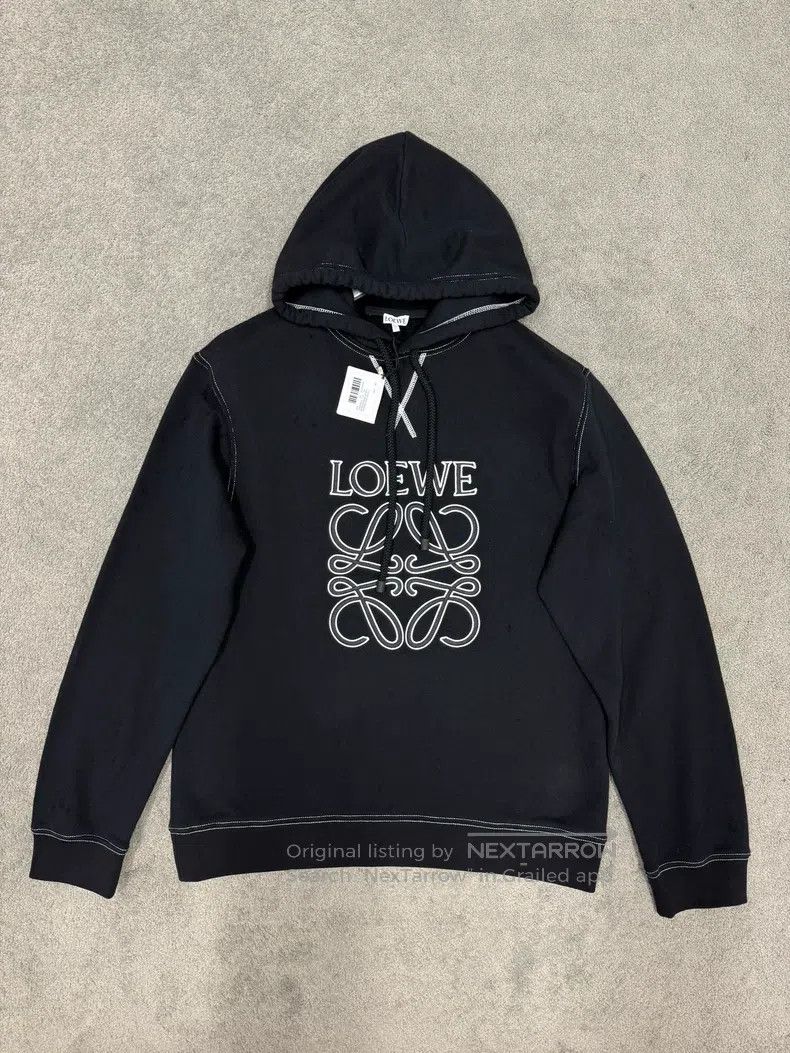 Loewe Loewe Classic Lettering Embroidered Hoodie Size US L / EU 52-54 / 3 - 1 Thumbnail