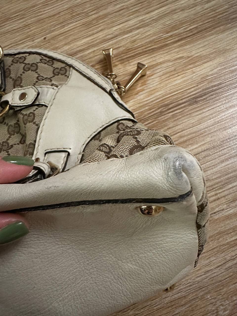 Gucci Gucci GG Canvas Horsebit Horse Nail Boston Bag Purse Vintage Size ONE SIZE - 20 Thumbnail