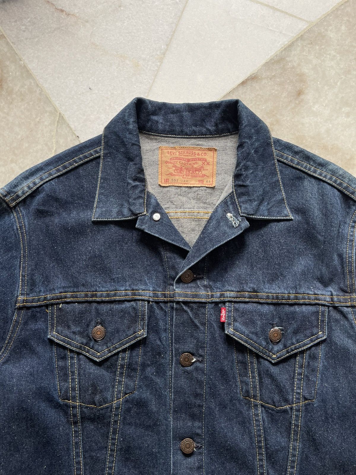 Levi's Vintage Clothing Levis 557 XX Big E Button 555 Tracker Jacket Size US L / EU 52-54 / 3 - 12 Thumbnail