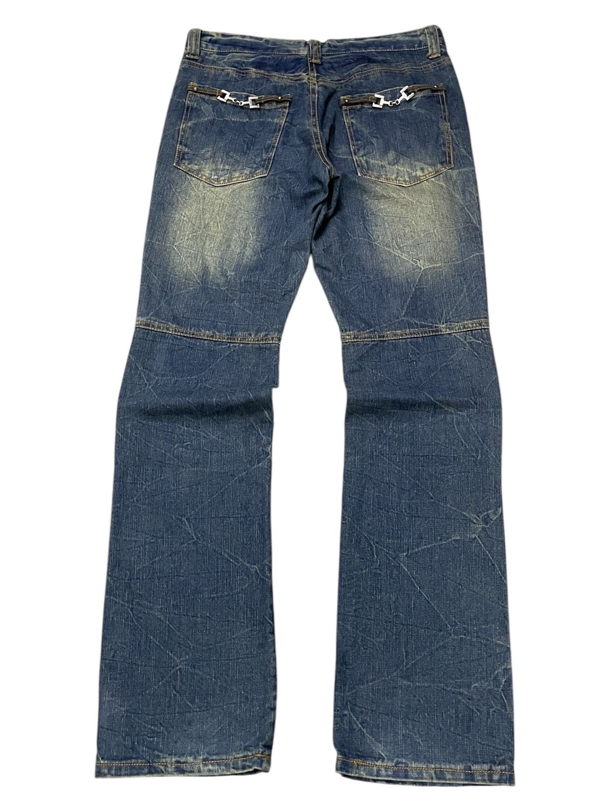 Hysteric Glamour × In The Attic × Japanese Brand In The Attic Japan Muddy Wash Honeycomb Embellished Jeans Size US 30 / EU 46 - 2 Thumbnail