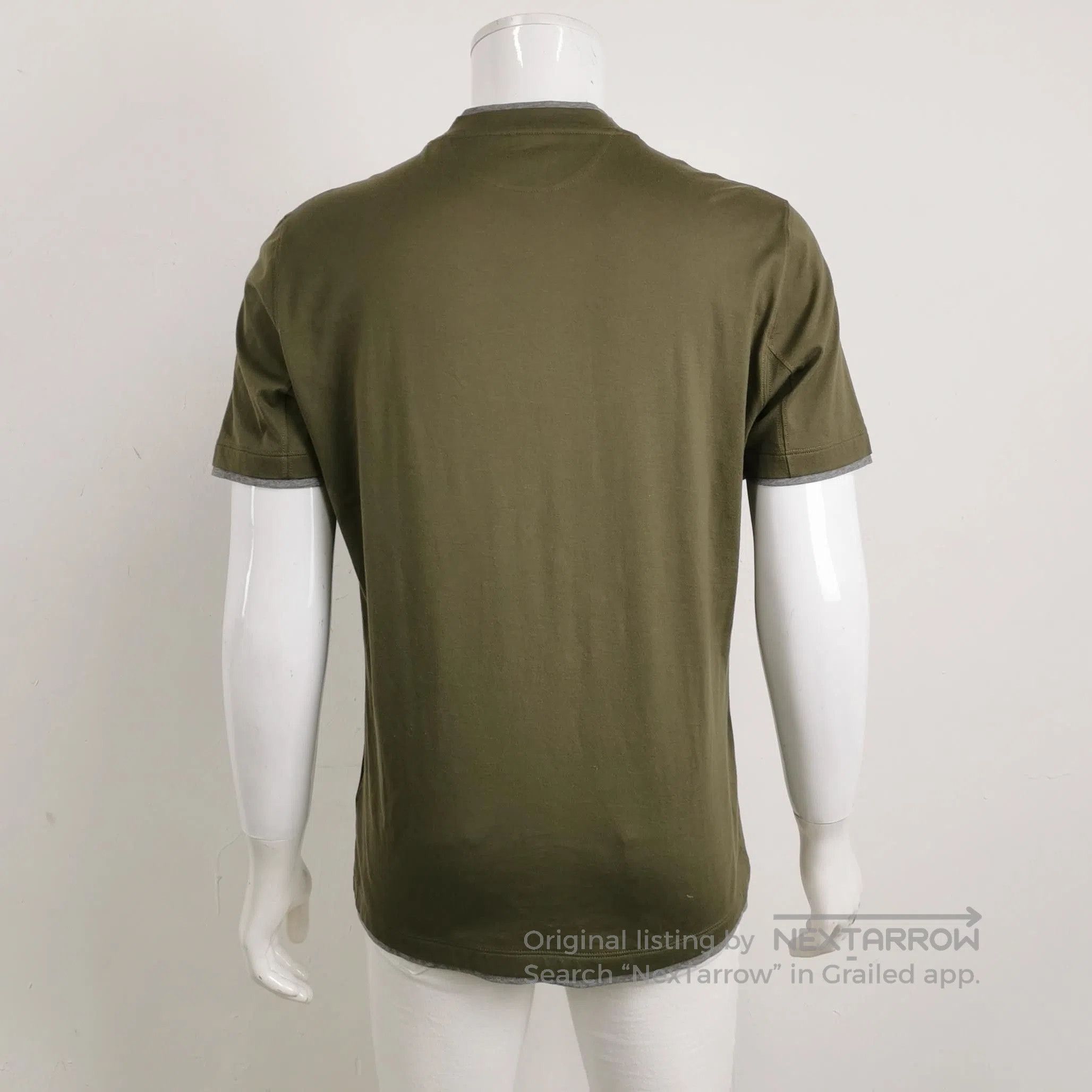 Brunello Cucinelli Brunello Cucinelli Solid Cotton T-Shirt XL. Size US L / EU 52-54 / 3 - 1 Thumbnail
