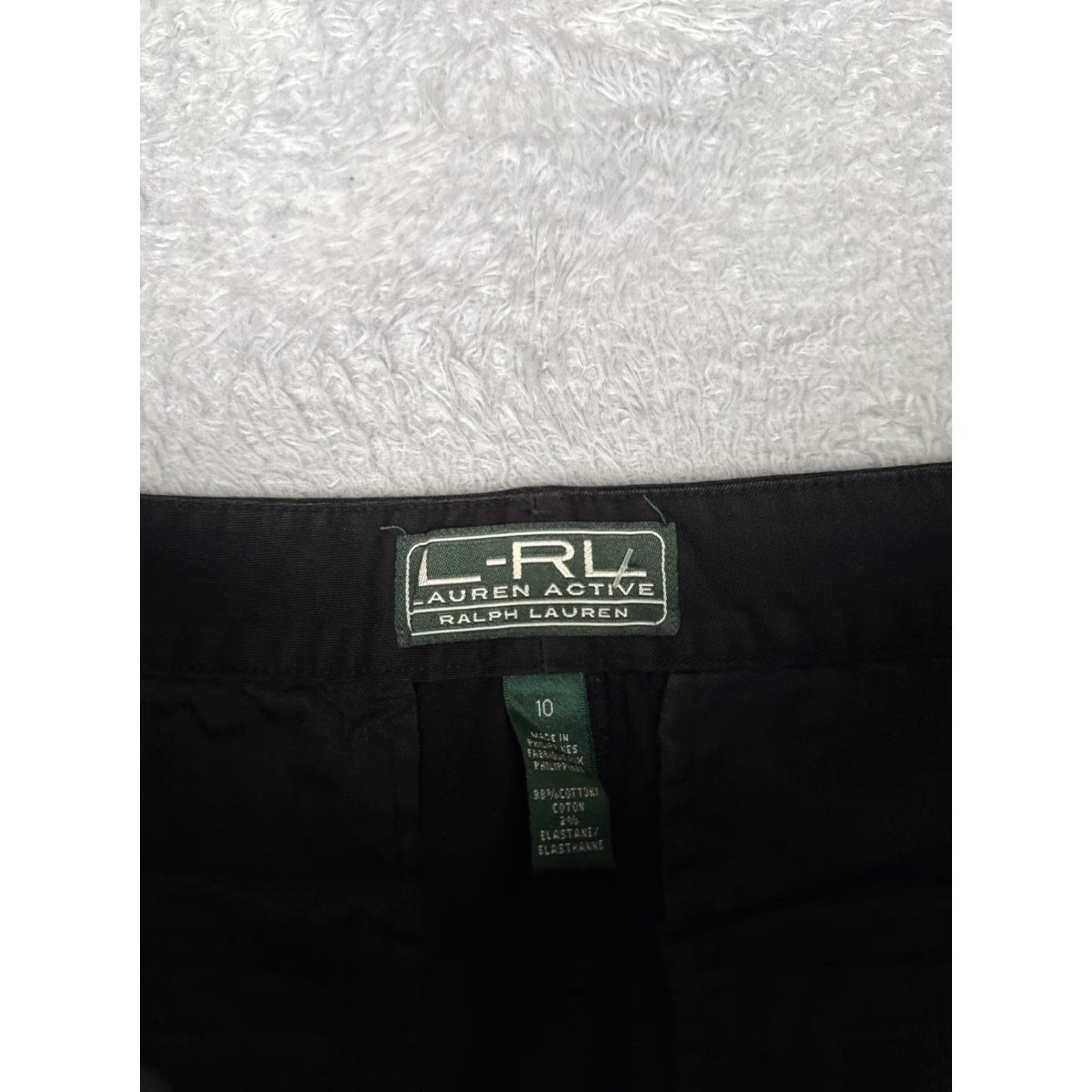 Ralph Lauren Lauren Ralph Lauren L-RL Shorts Womens Bermuda Black 10 Chino Stretch Casual Size 32" / US 10 / IT 46 - 7 Thumbnail