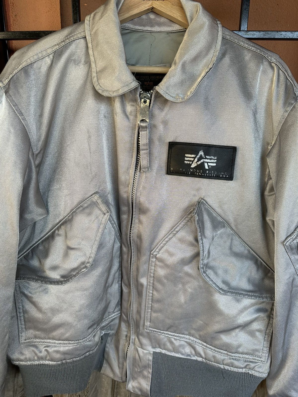Buzz Rickson's Vintage Alpha Industries Silver Bomber Jacket Size US M / EU 48-50 / 2 - 9 Thumbnail