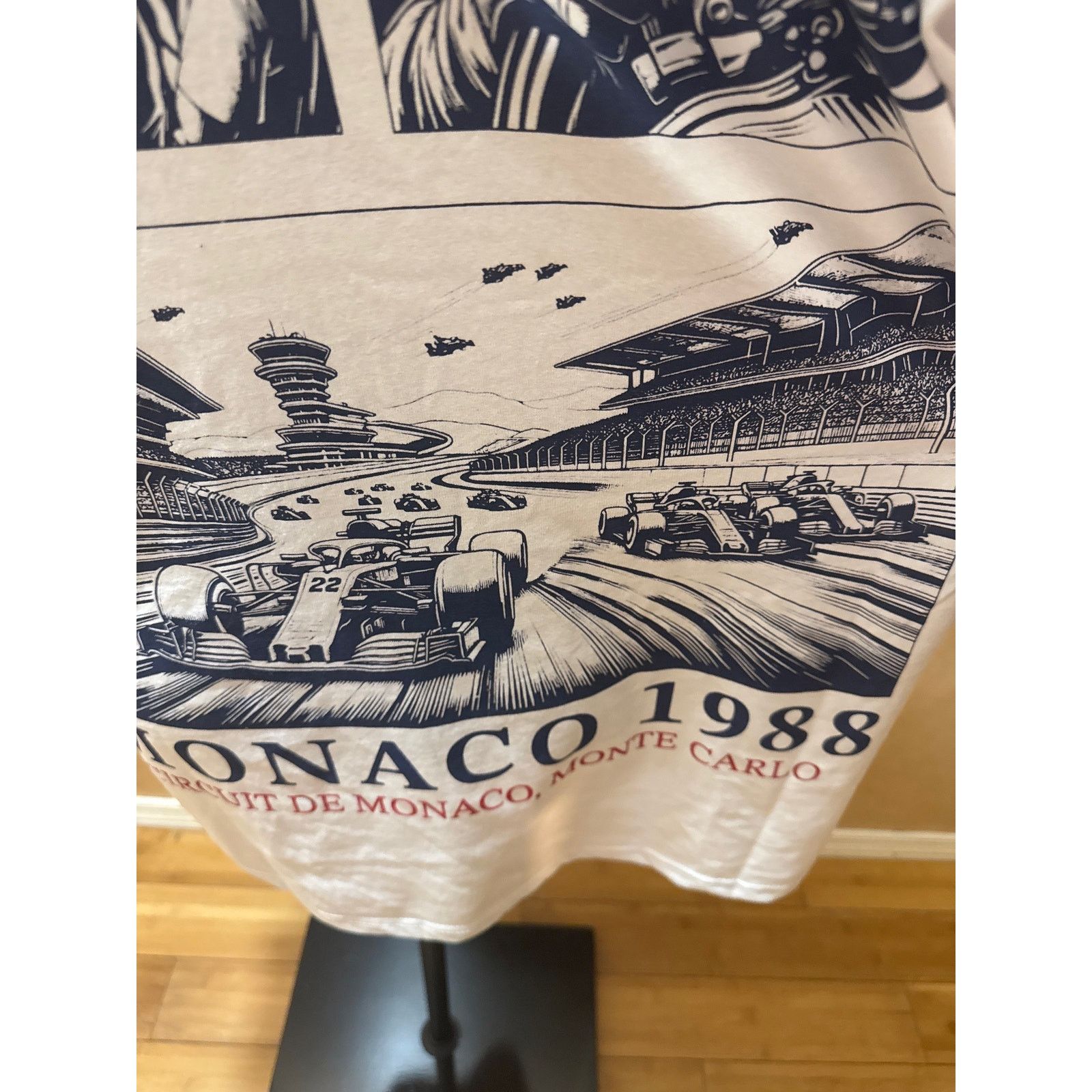 Other BrandMakers Monaco F1 Tee White Red Black Embroidery L Size US L / EU 52-54 / 3 - 6 Thumbnail