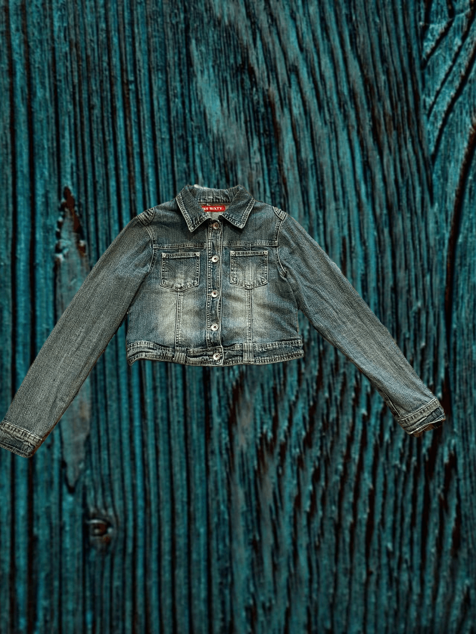 Streetwear Blue Denim Jacket Y2K Miss Sixty